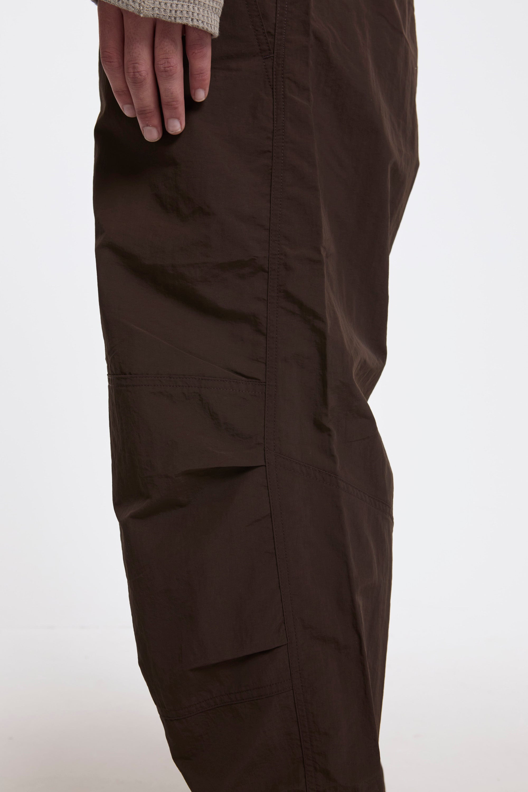 Nylon Paneled Trek Pant Chocolate
