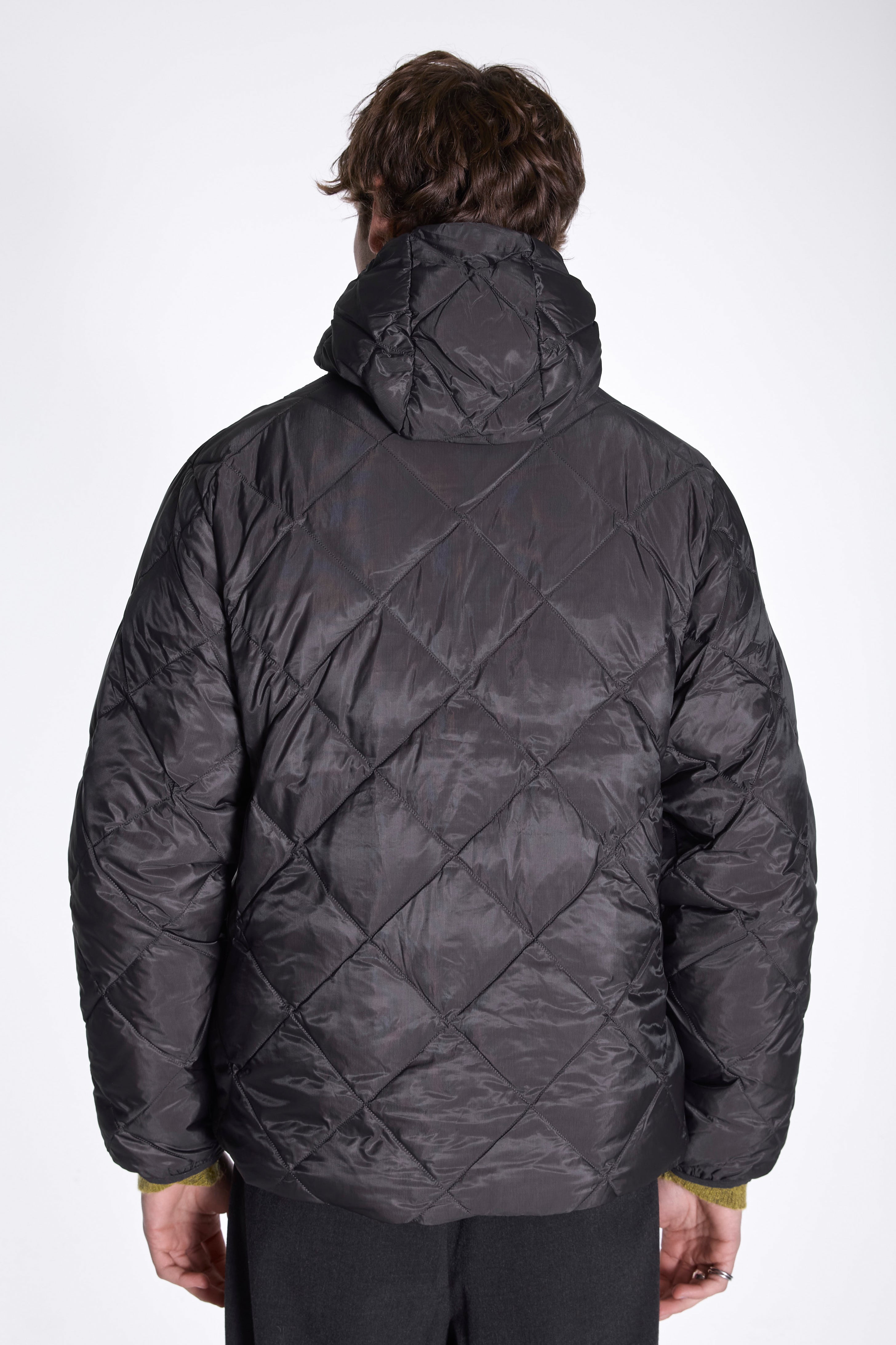 Base Lt Down Hooded Jacket Charcoal Black