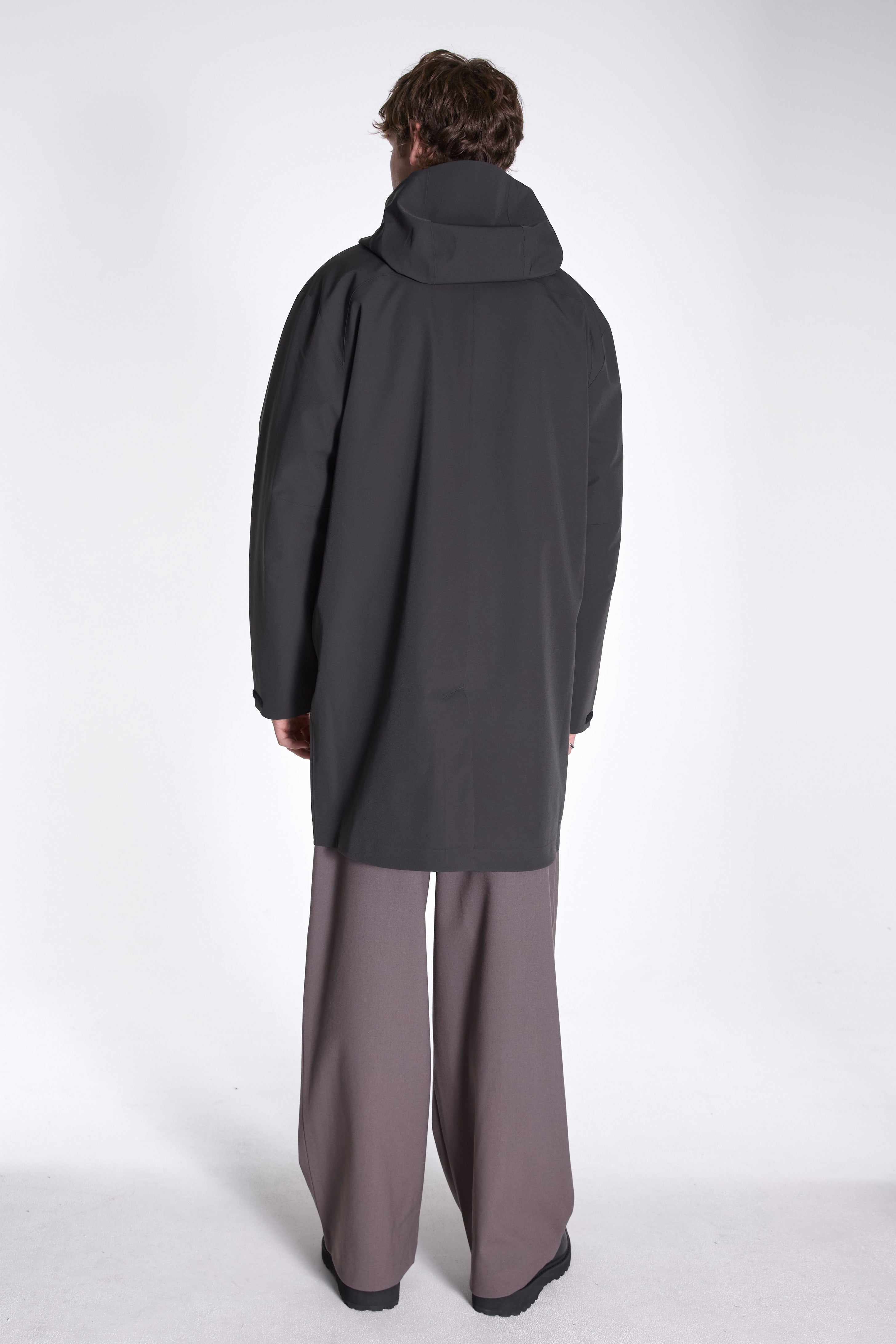 Arc 3L Shell Coat Charcoal Black