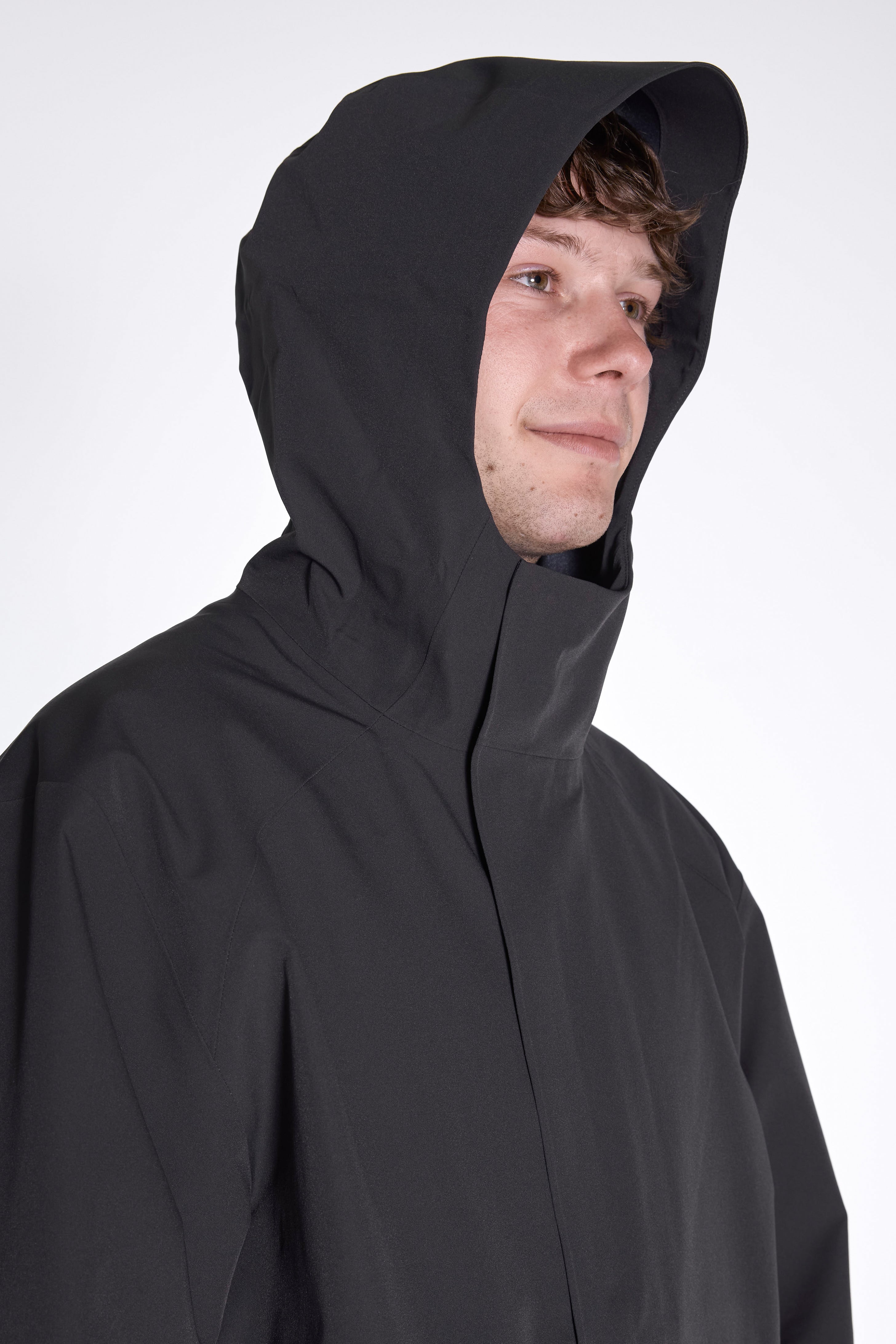 Arc 3L Shell Coat Charcoal Black