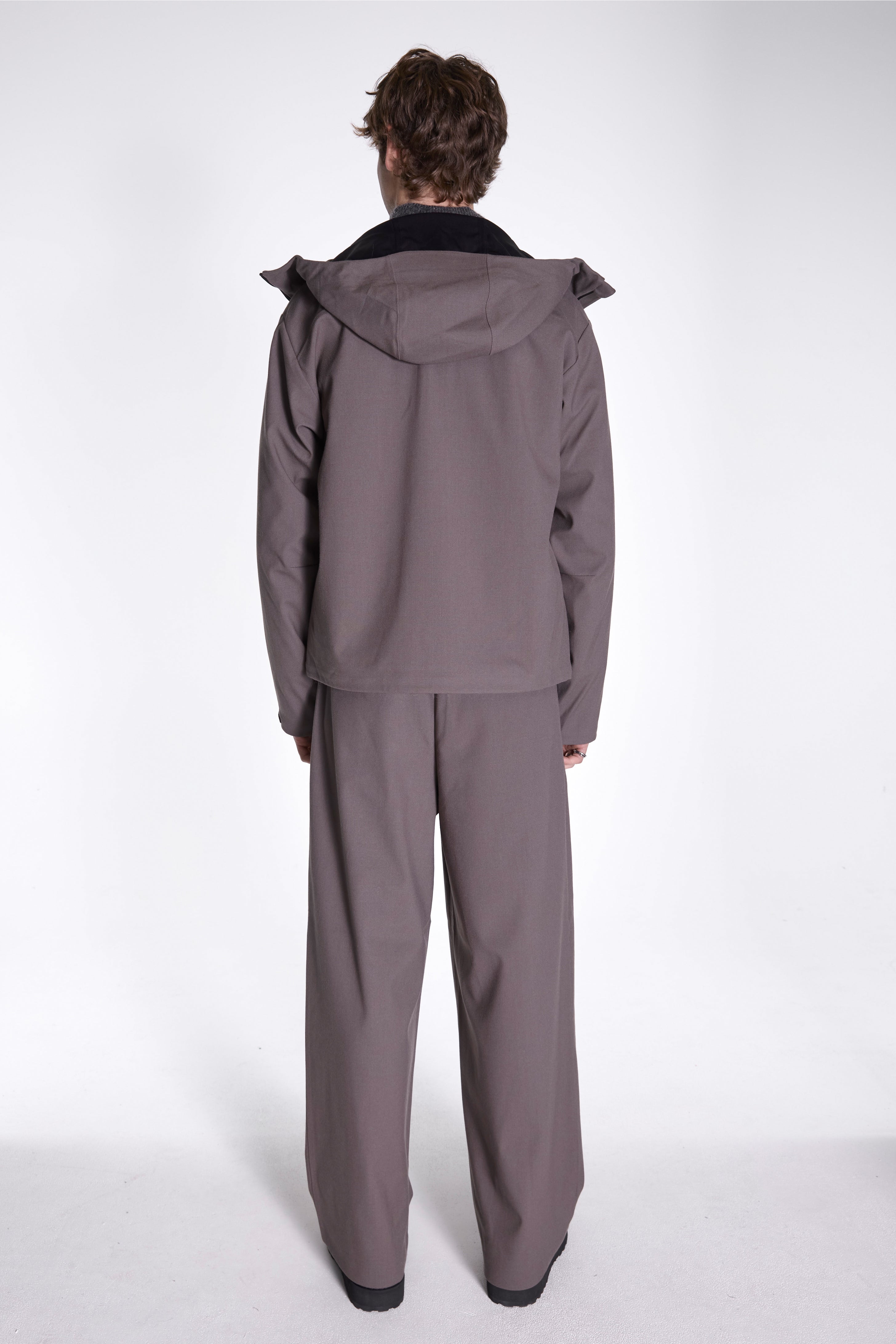 Waypoint Texture Hooded Jacket Dark Taupe