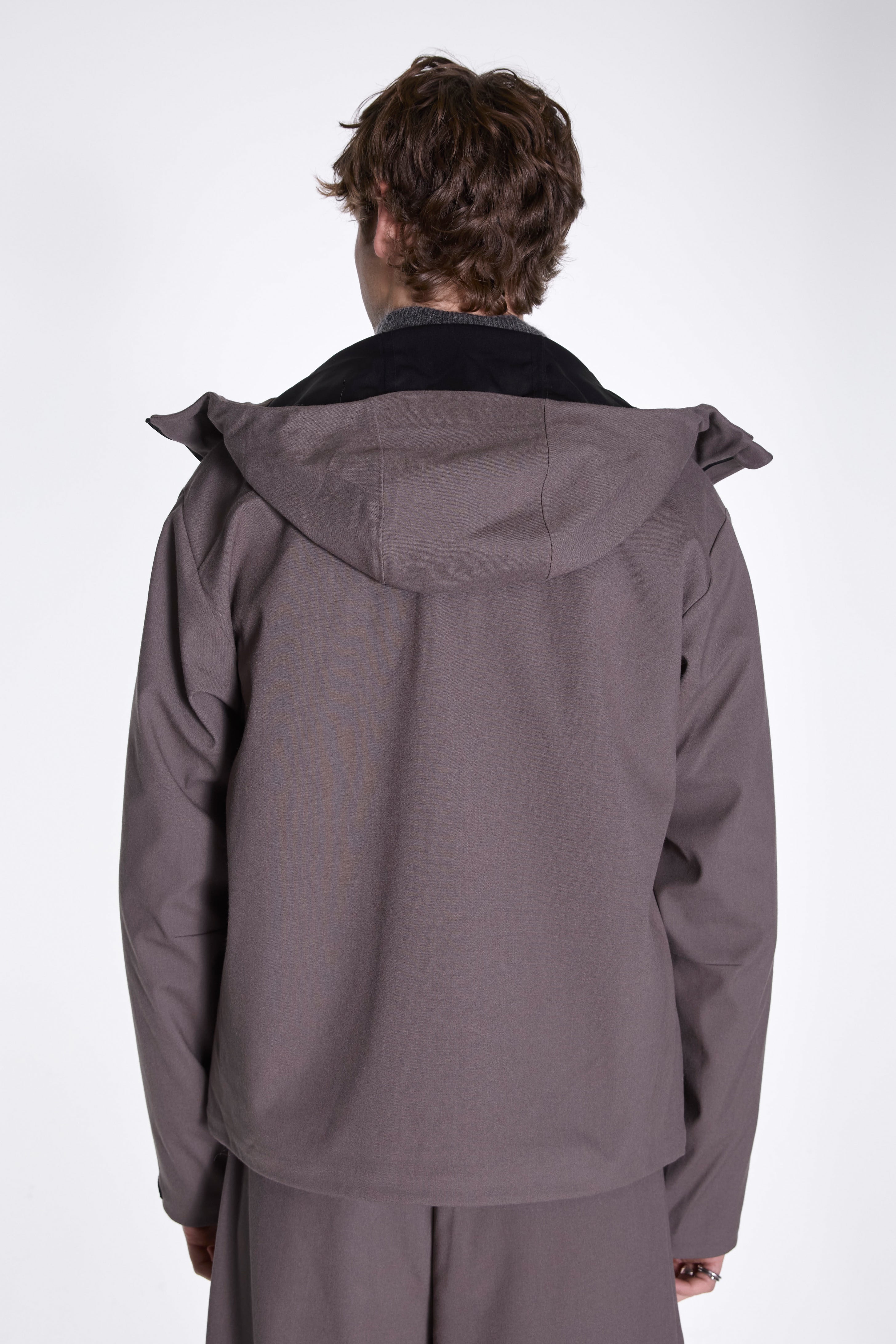Waypoint Texture Hooded Jacket Dark Taupe