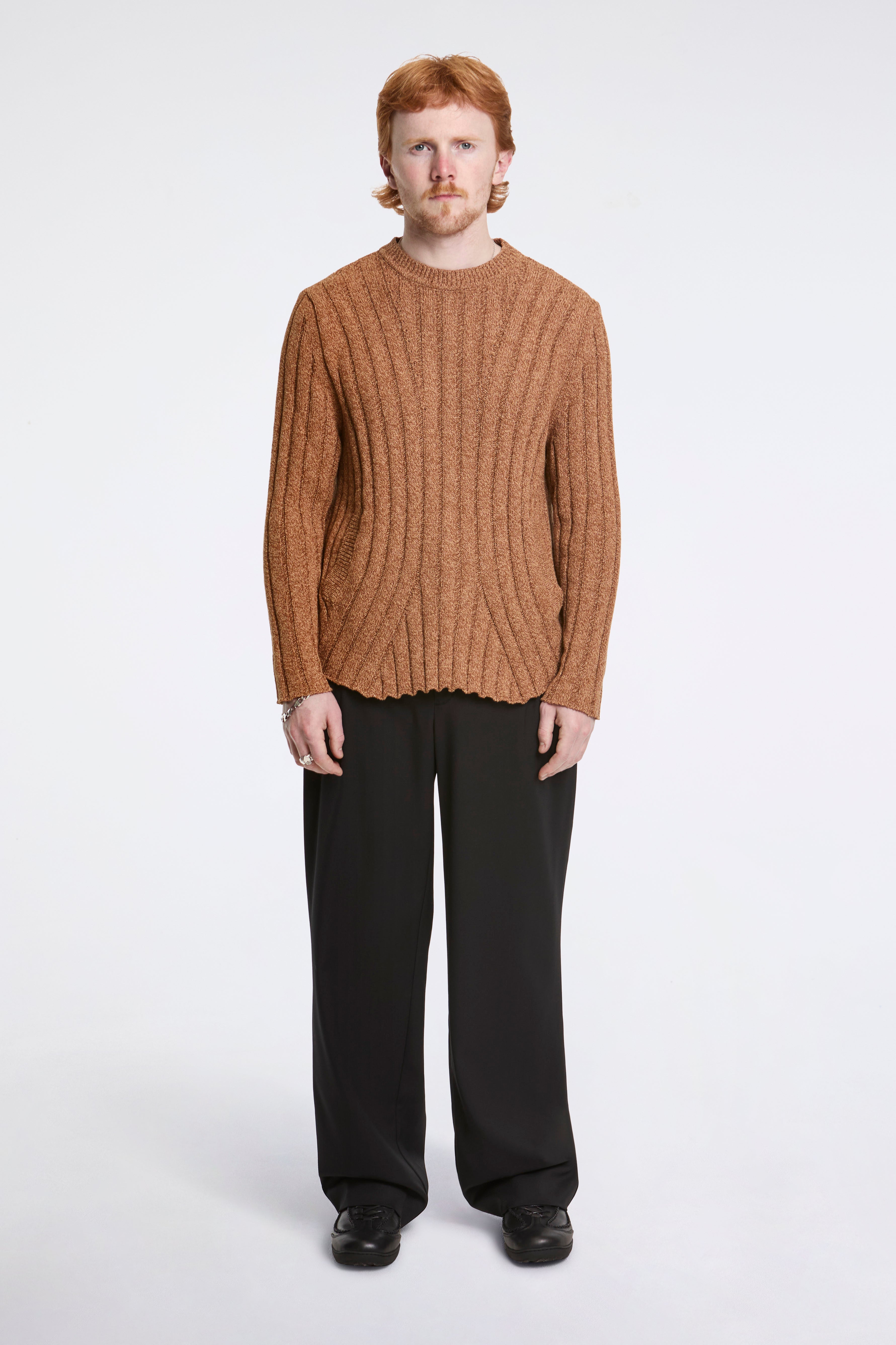 Kada Knit Pullover Ochre Melange