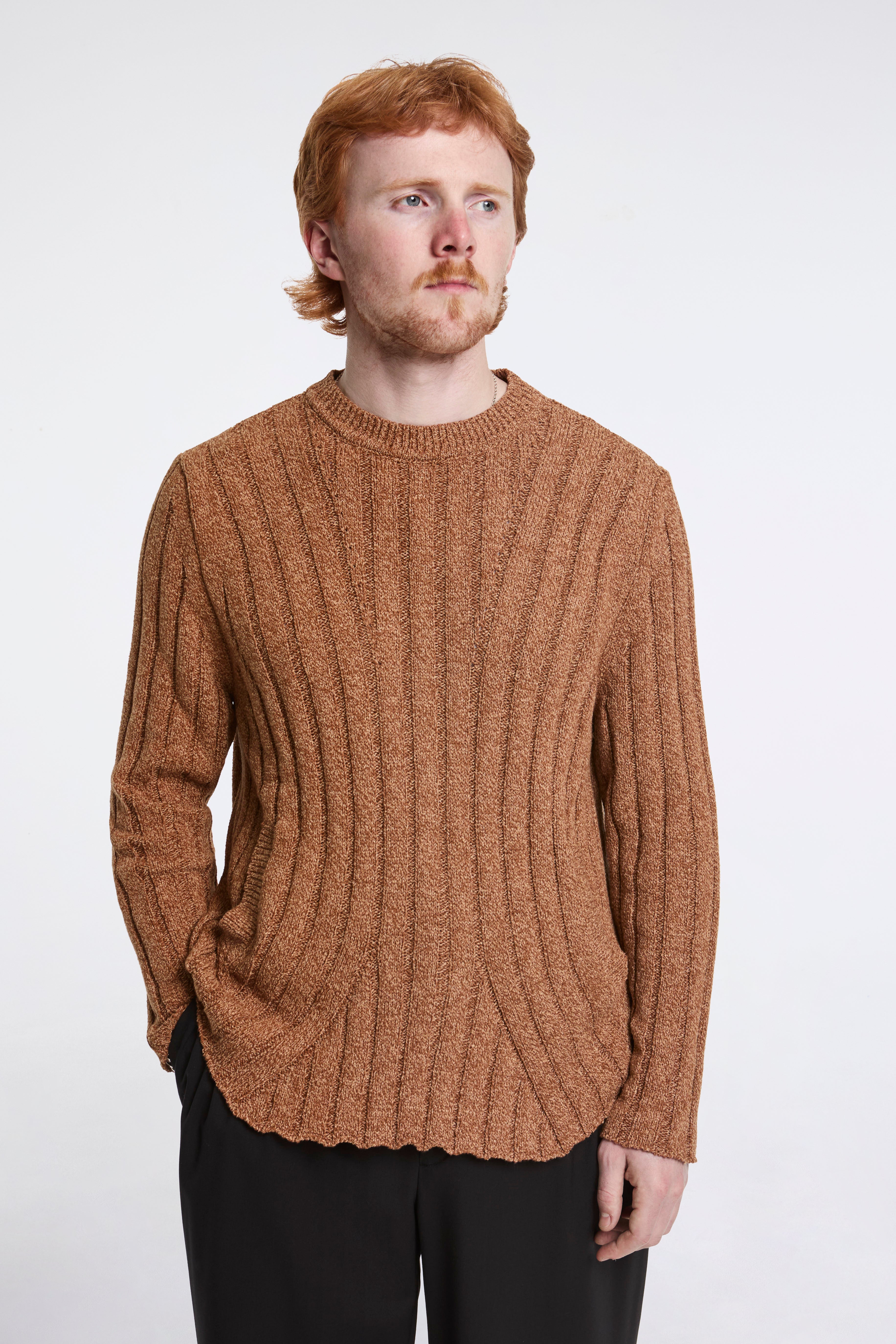 Kiko Kostadinov Kada Knit Pullover Ochre Melange | HAVN