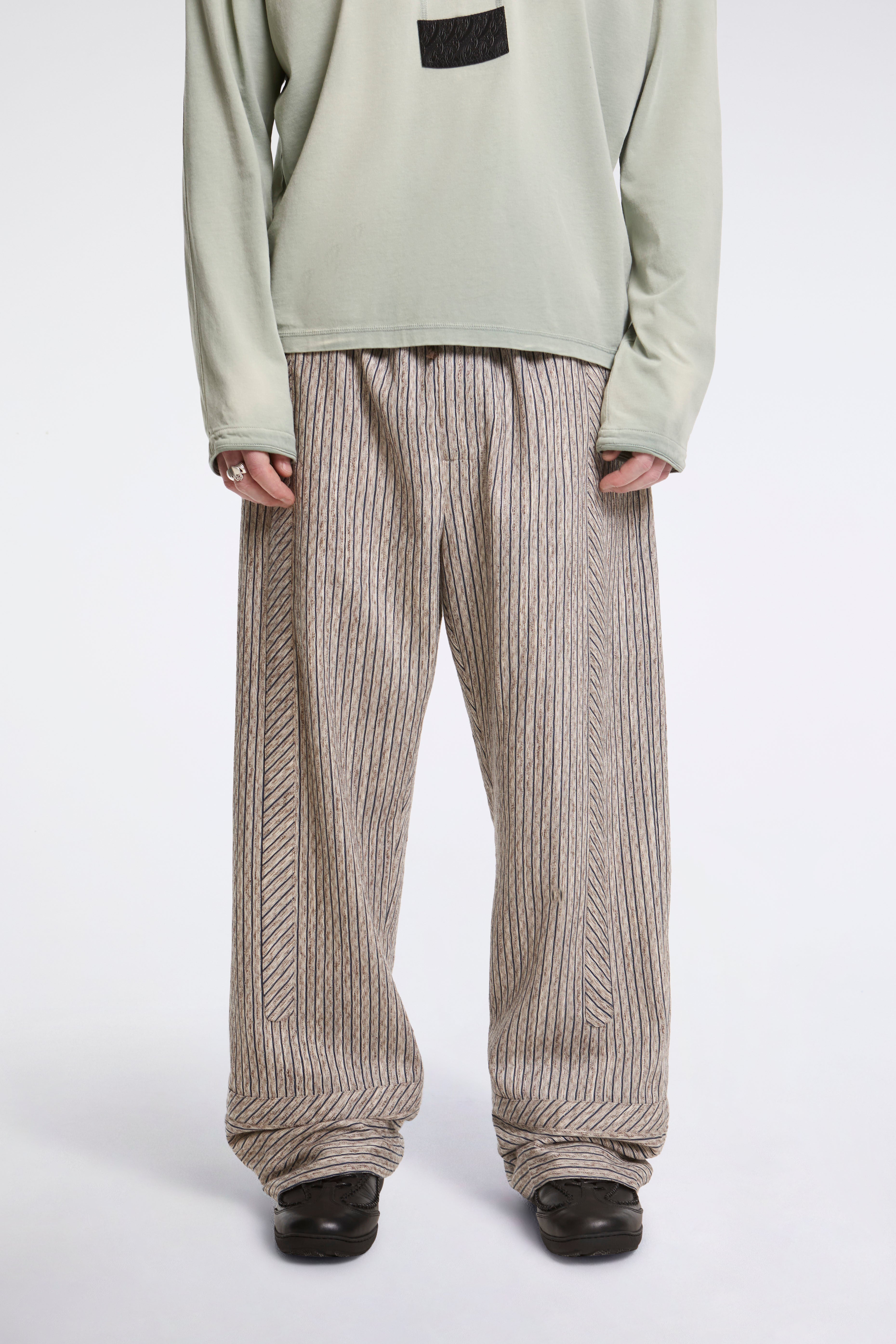 Kyan Trouser Tan & Blue