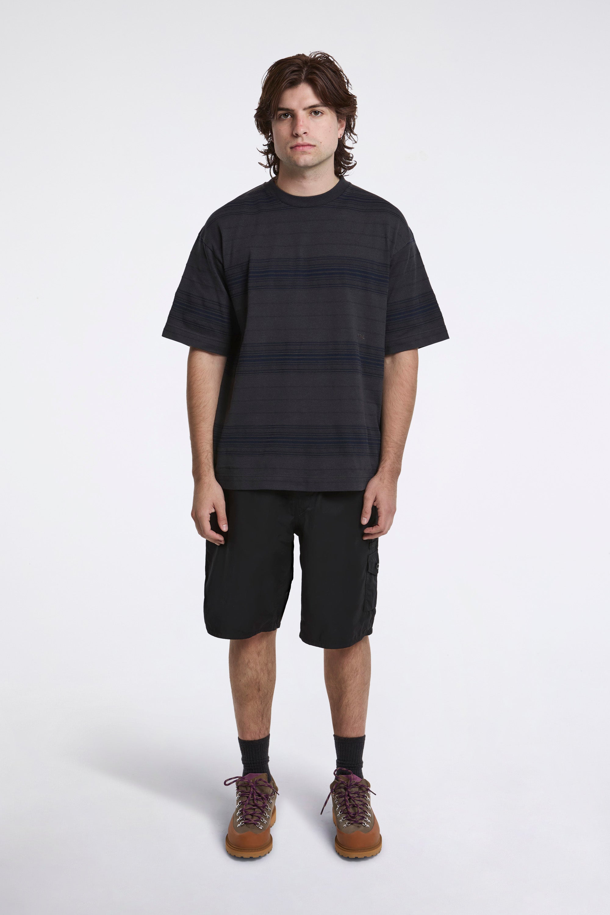 Nylon Twill Deck Shorts Black