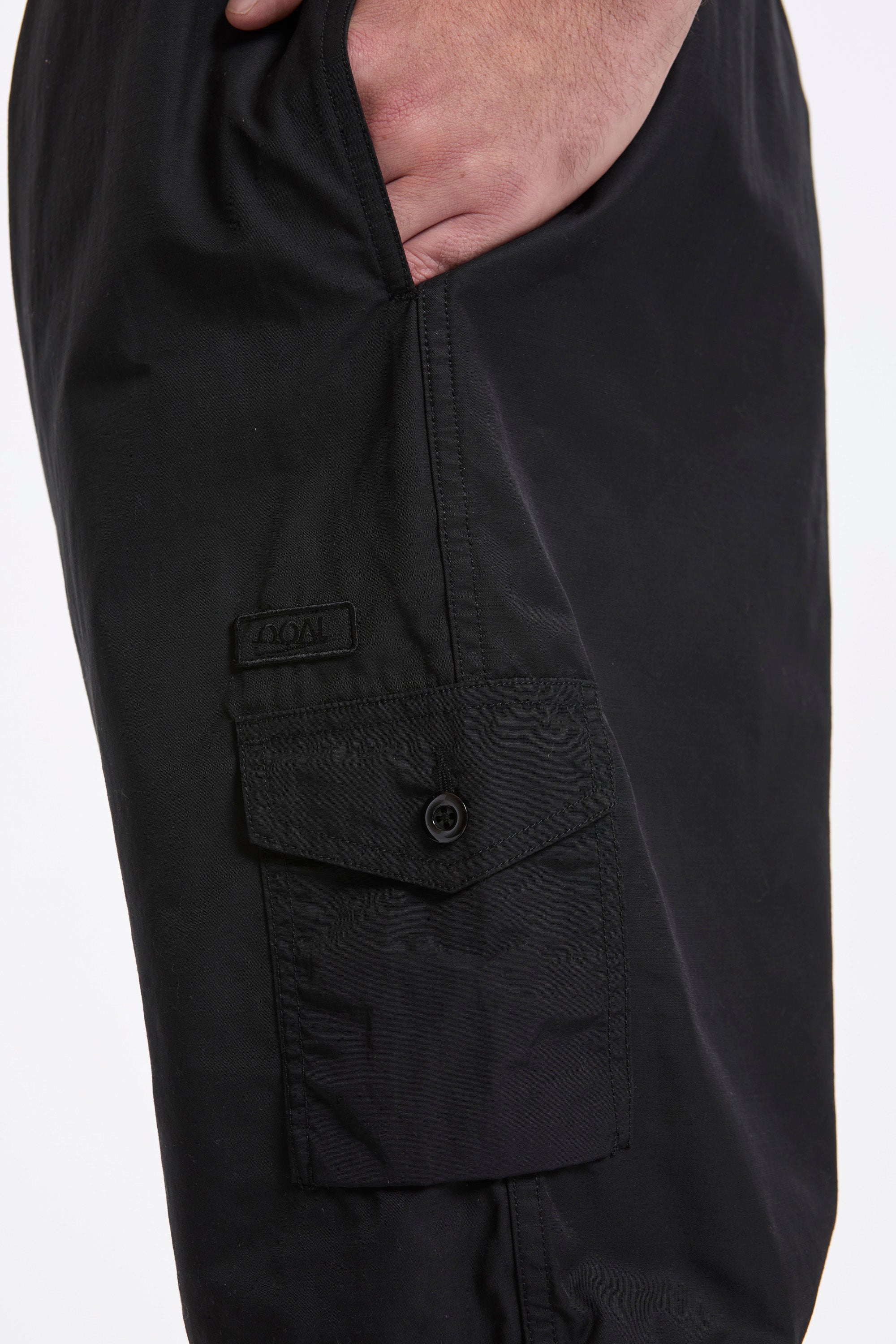 Nylon Twill Deck Shorts Black
