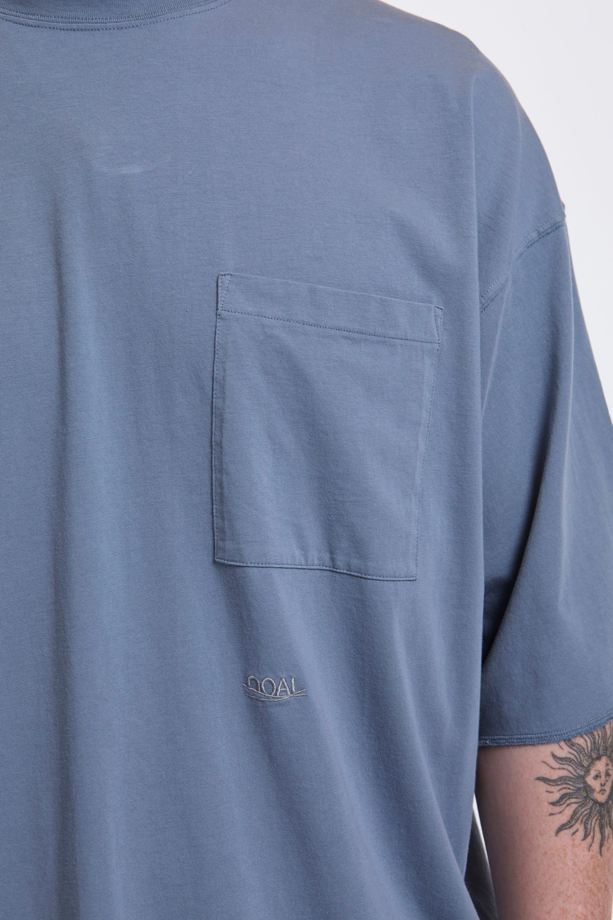 OOAL Pocket Tee Blue Gray