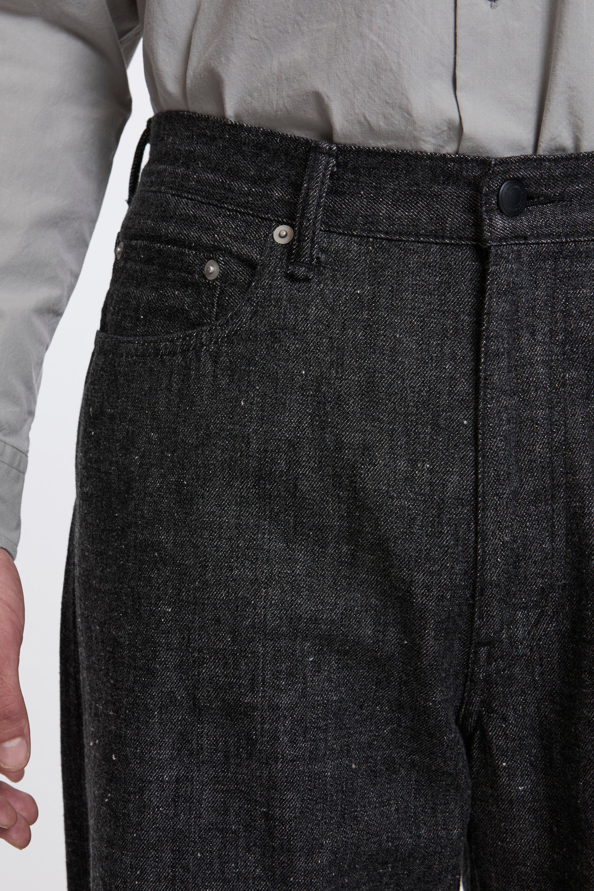 Selvage Denim Pants Black