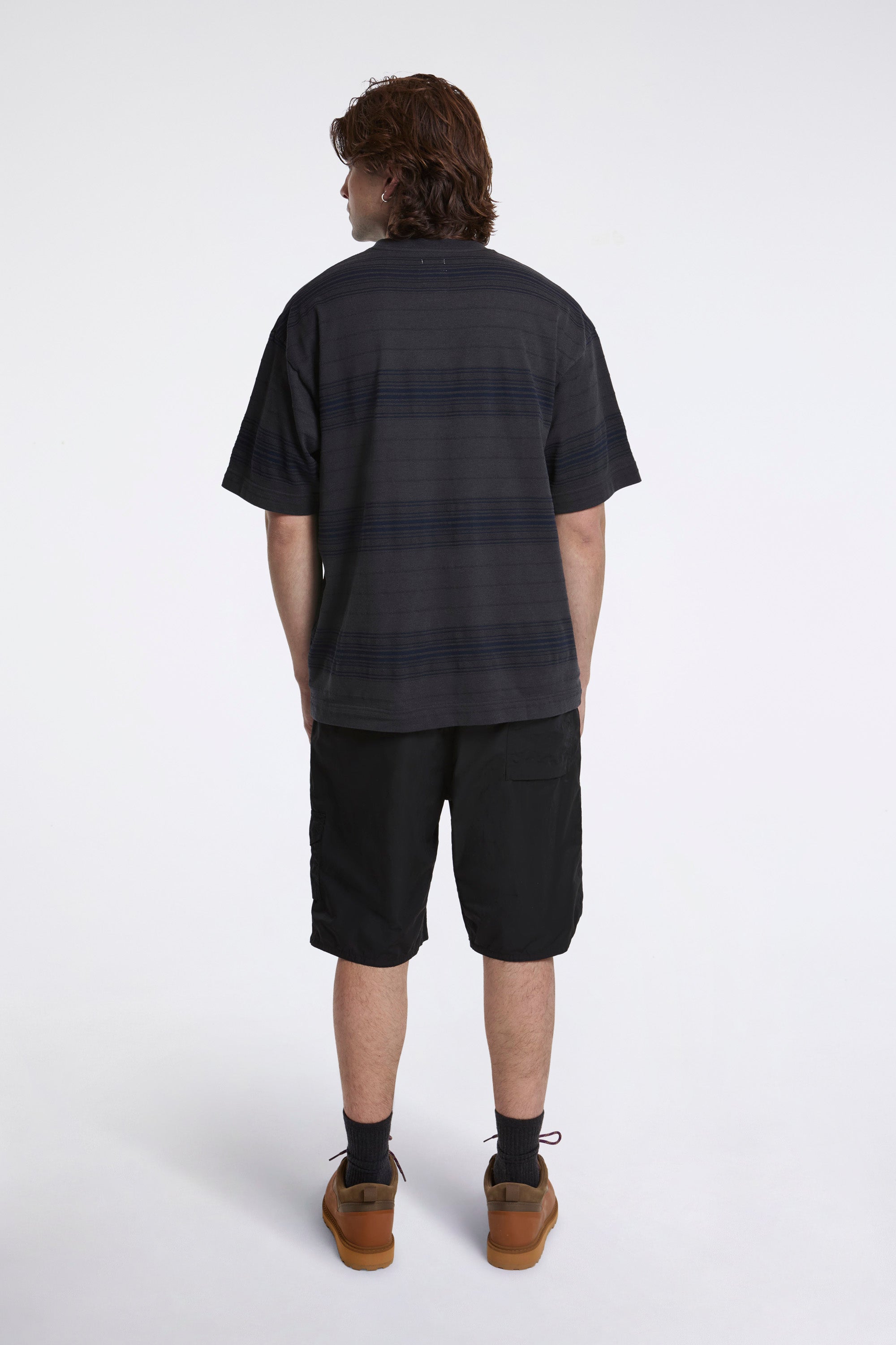Stripe Tee Charcoal