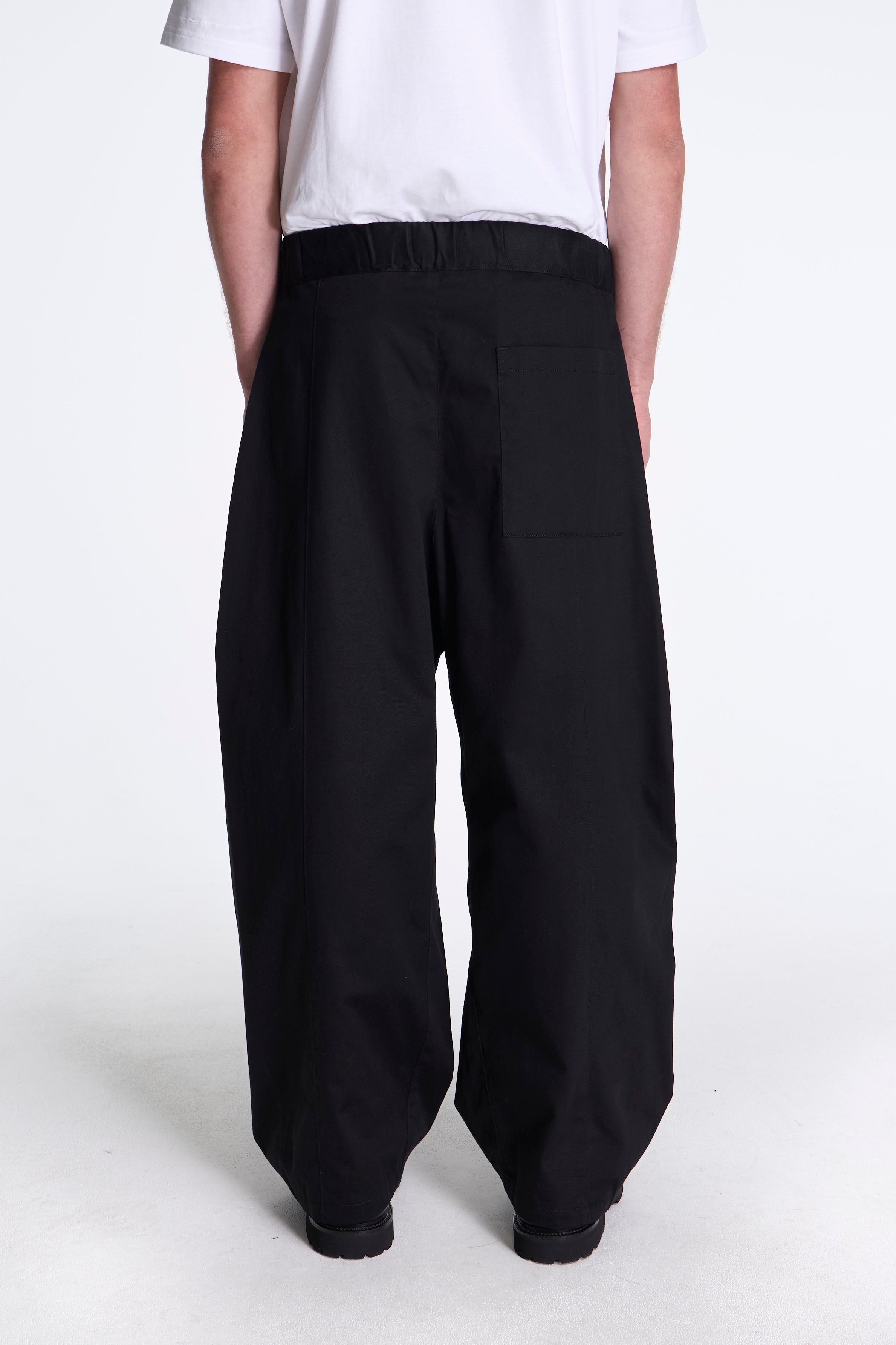 Box Pleat Trouser Black