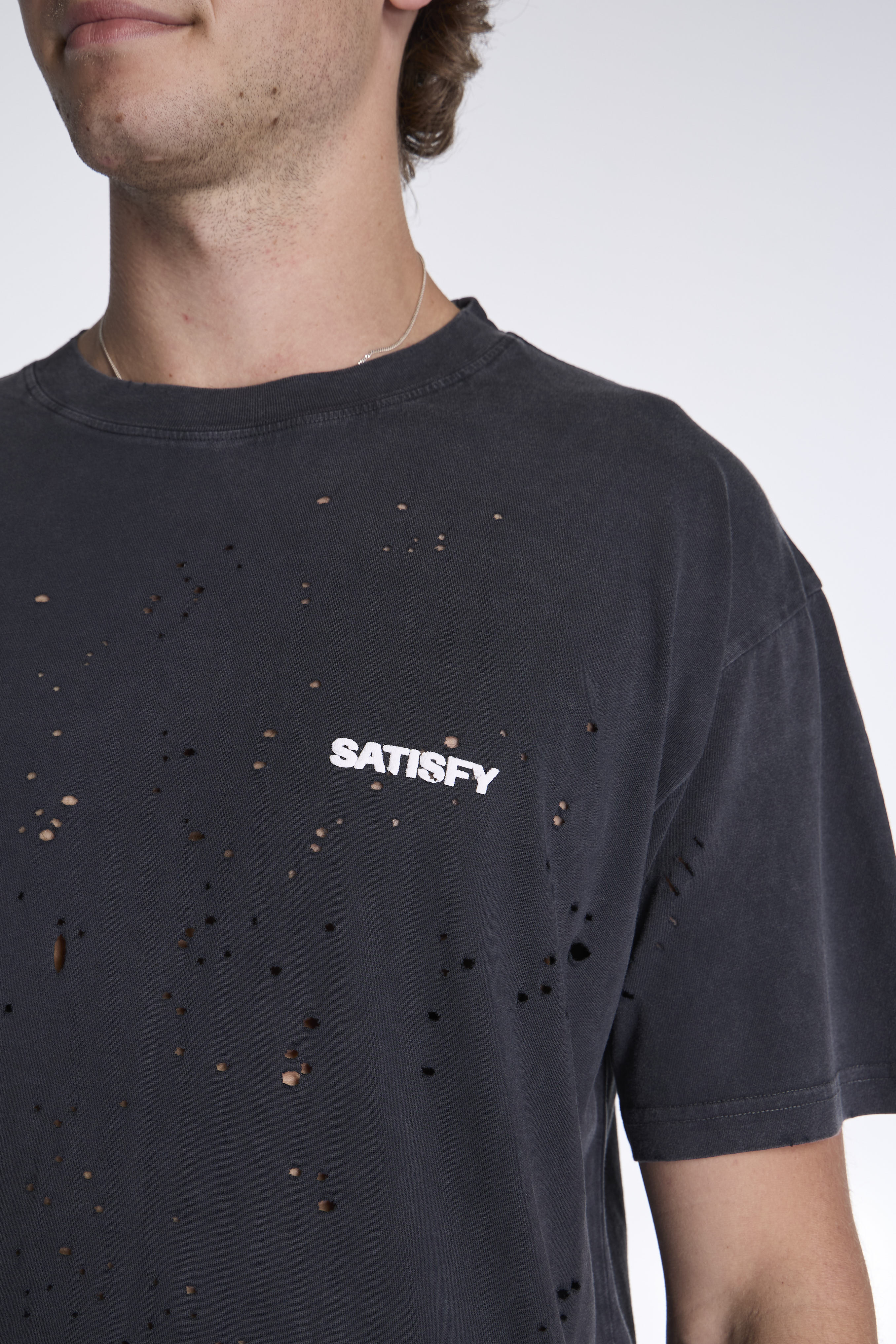 MothTech Logo T-Shirt Aged Black