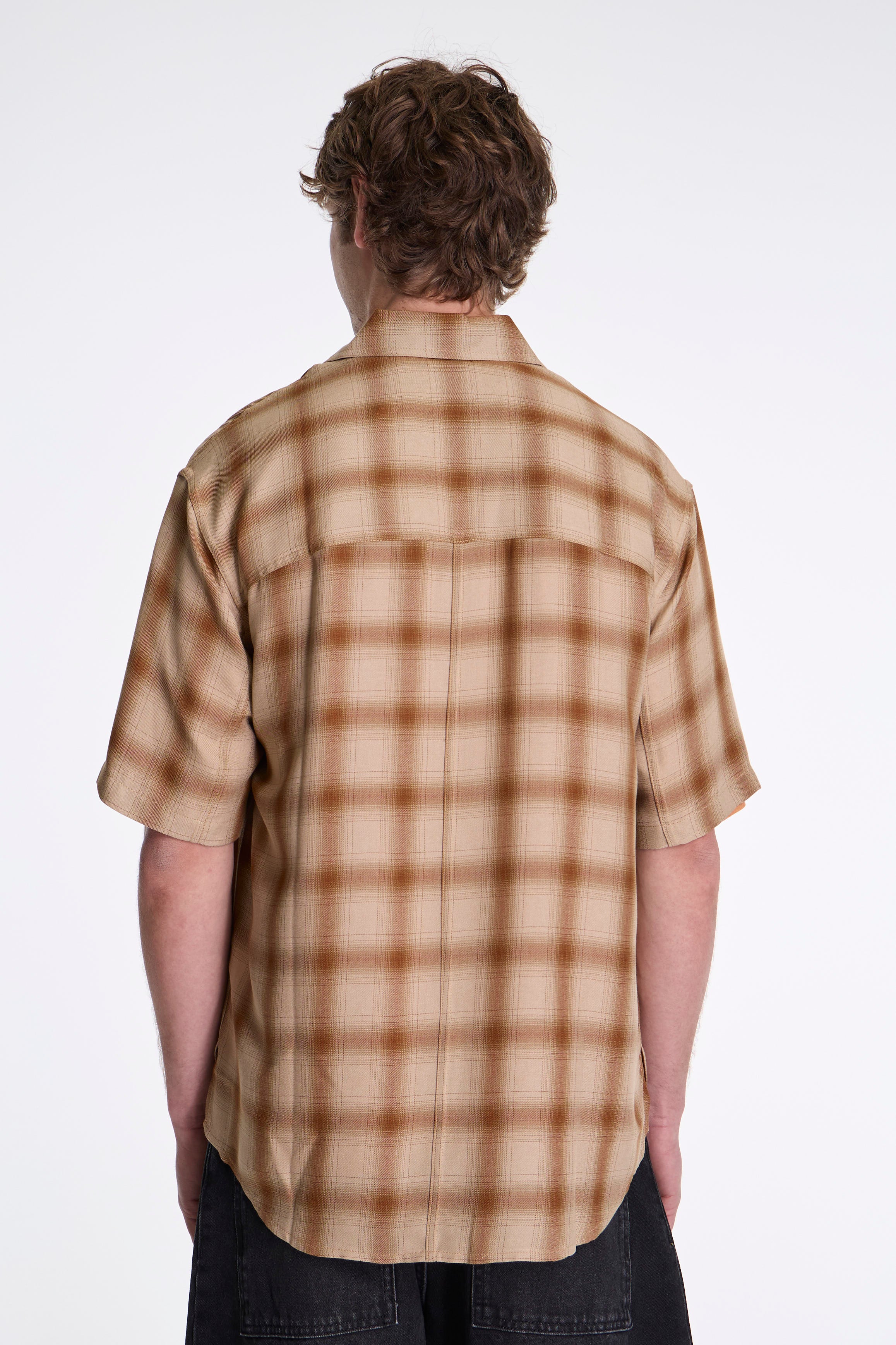 S/S Oversized Shirt Camel