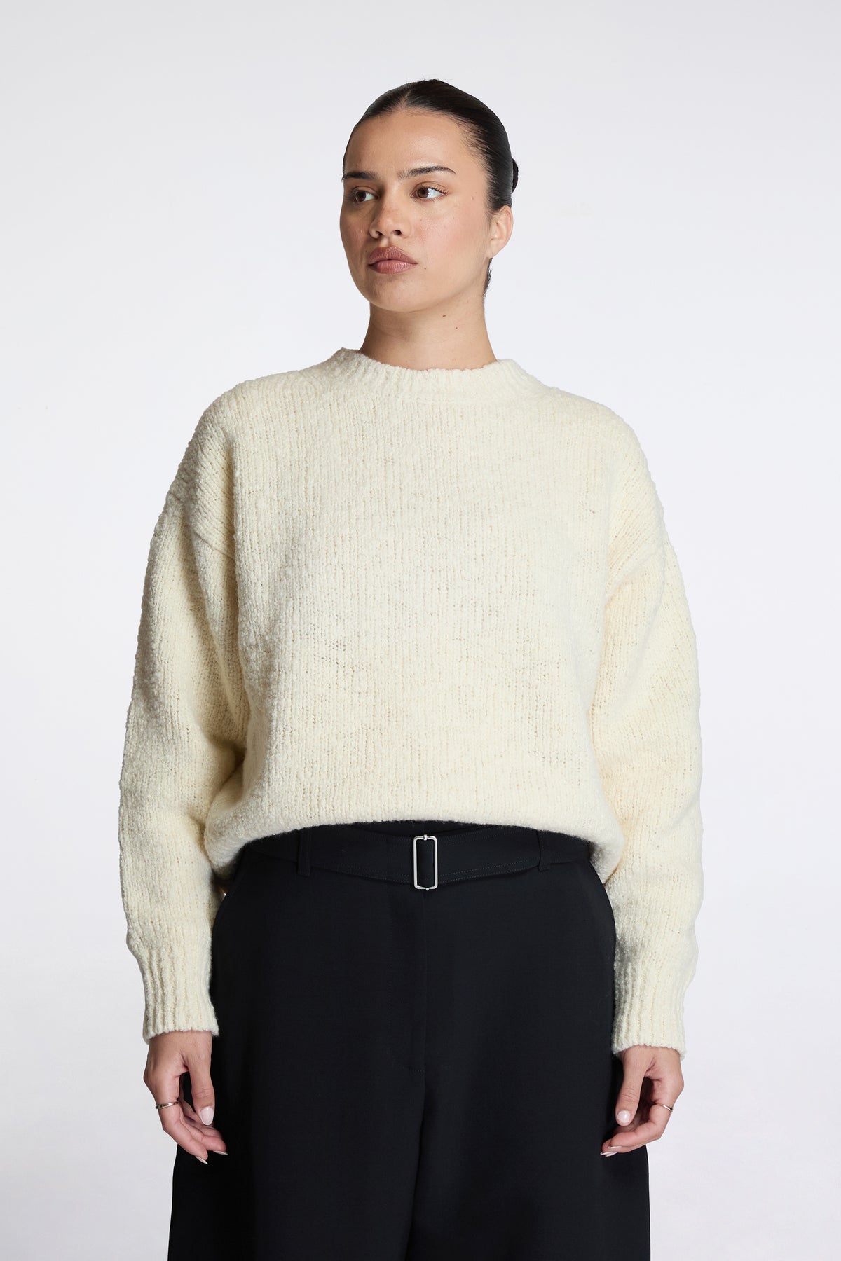 Maele Oversized Sweater Cream