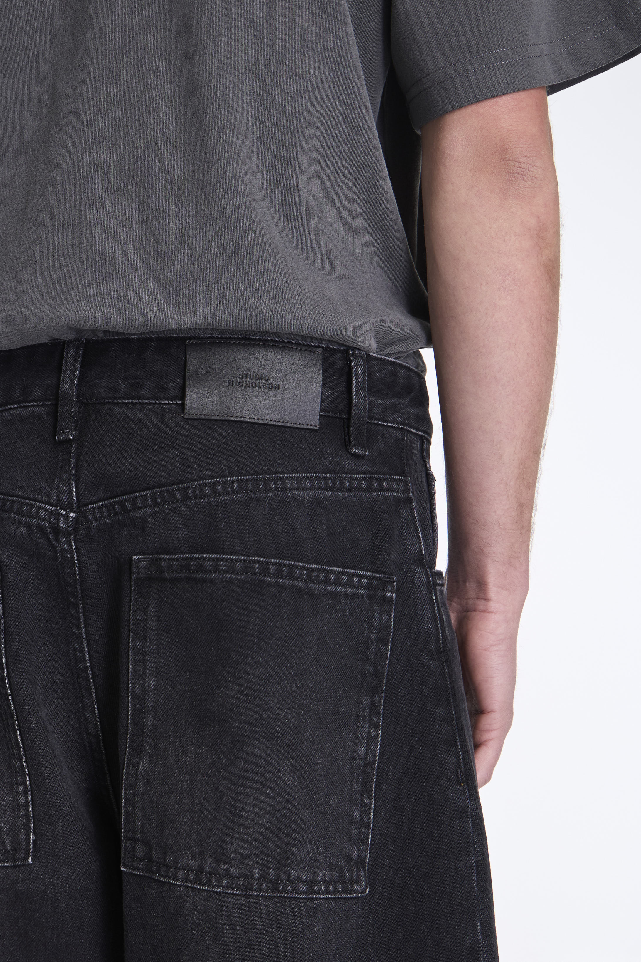 Paolo Denim Pants Washed Black