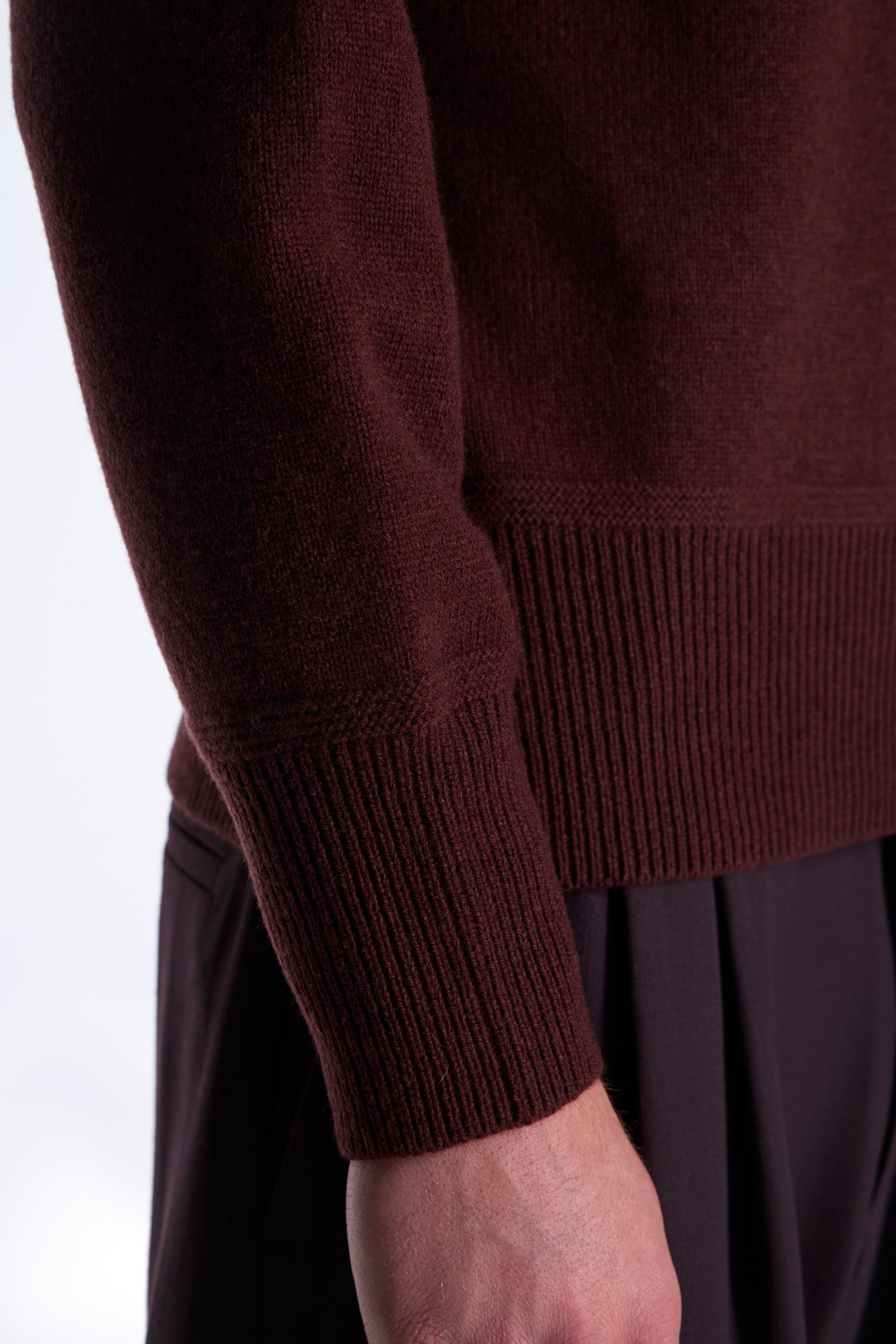 LOT.507 Athletic Crewneck Sweater Burgundy