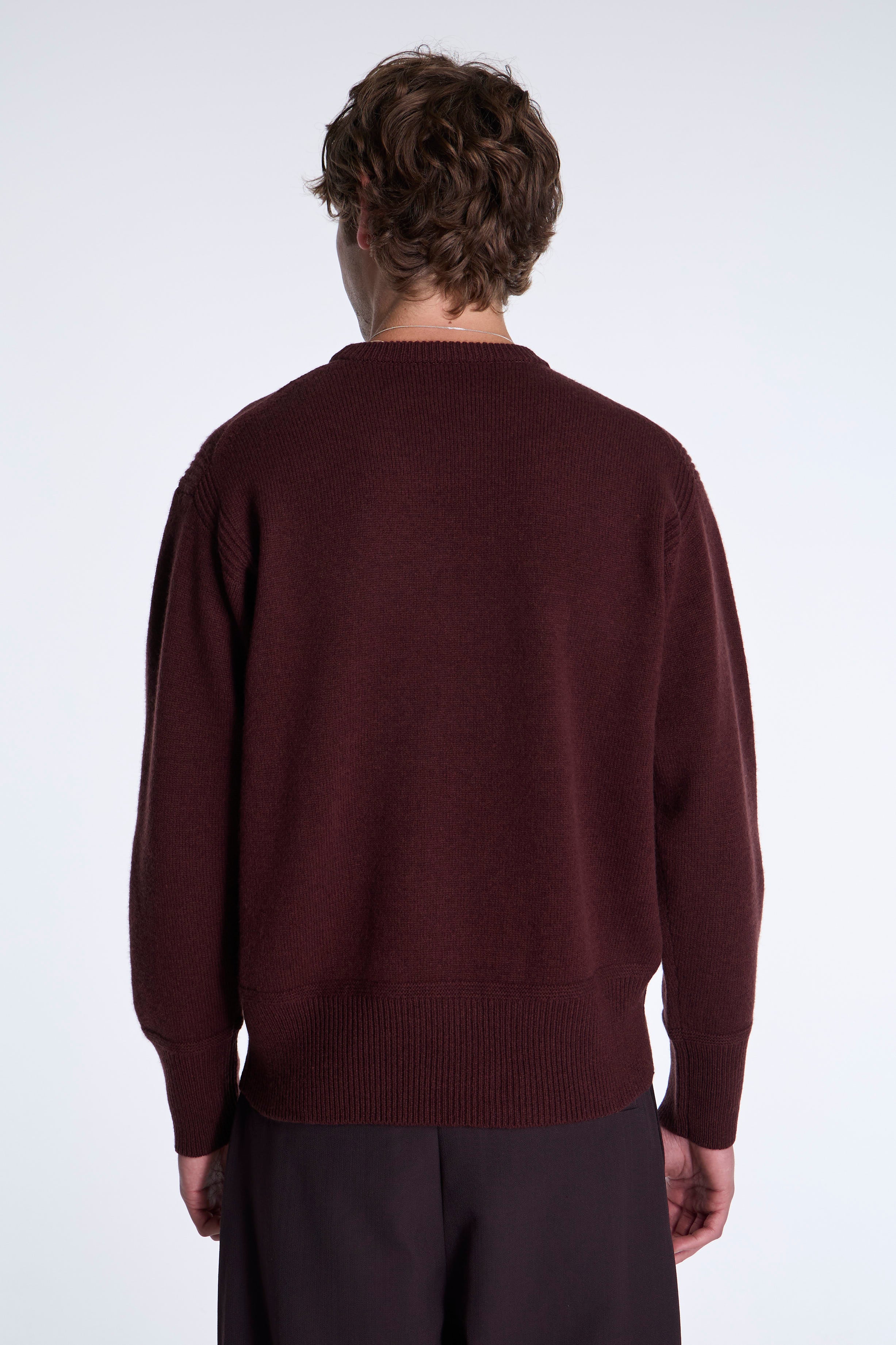 LOT.507 Athletic Crewneck Sweater Burgundy