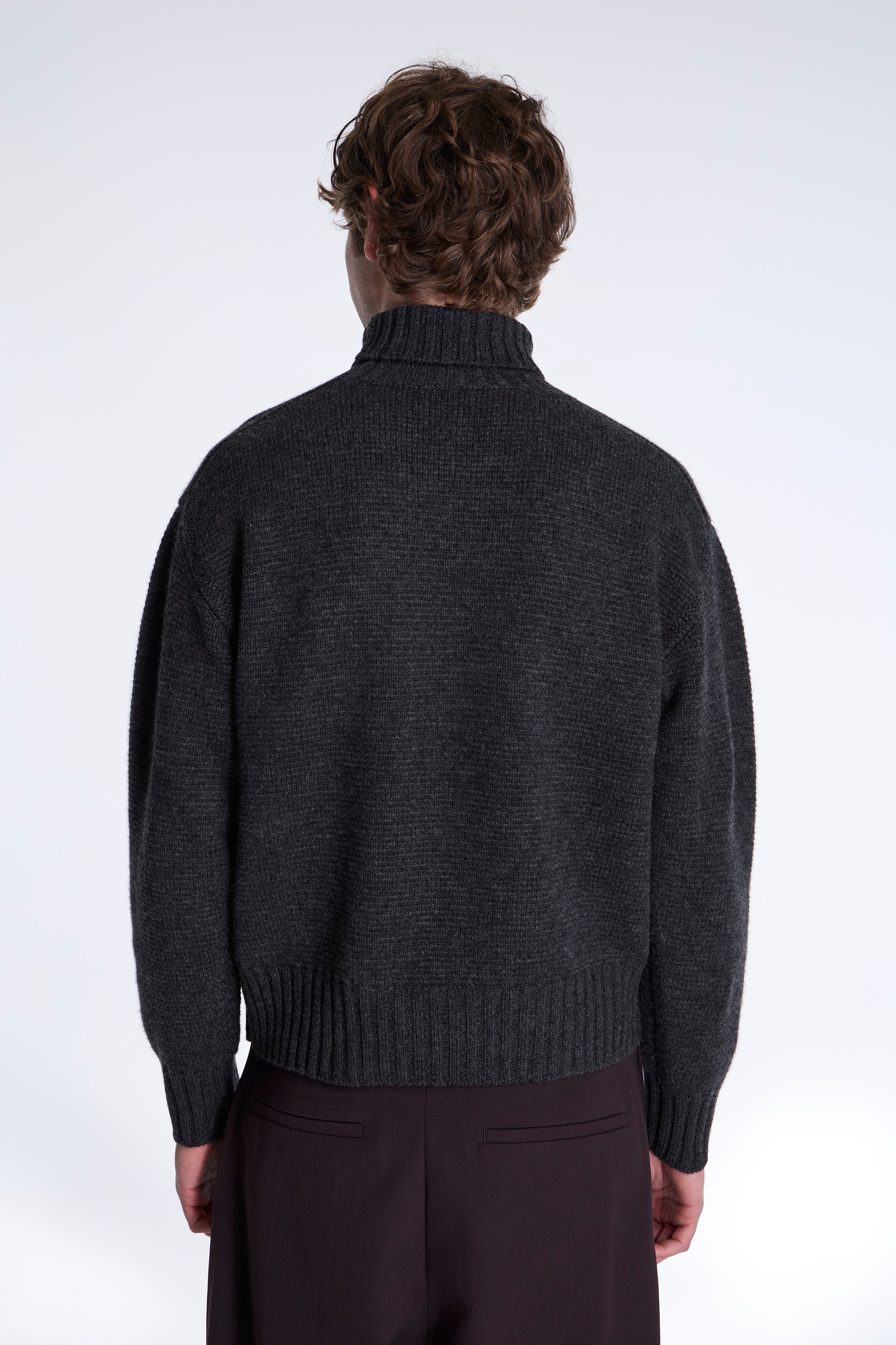 LOT.527 A.R.C Turtleneck Sweater Charcoal