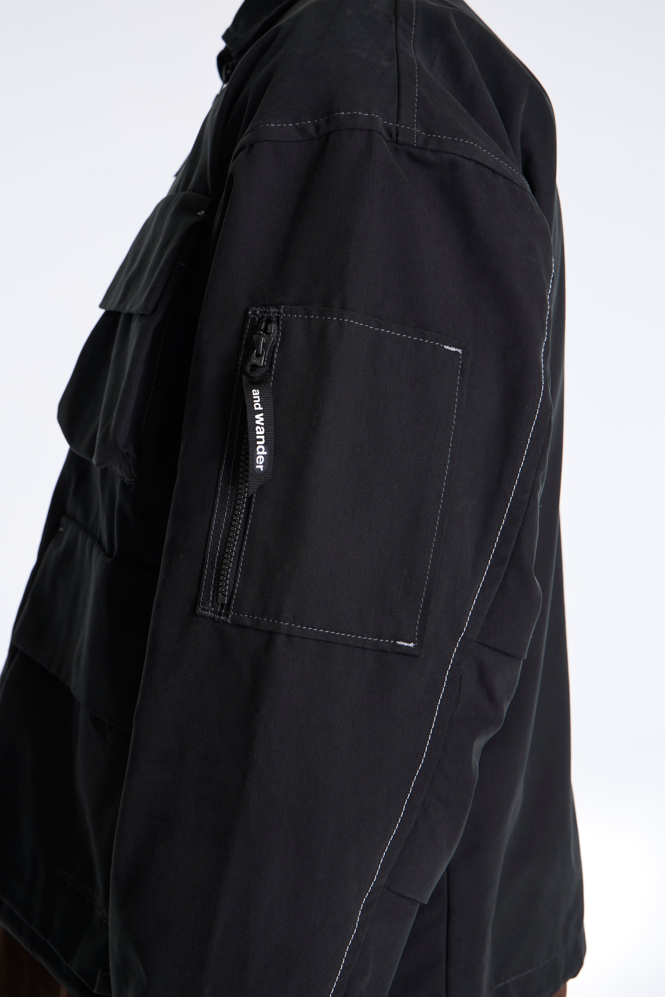 C/PE Twill Field Jacket Black