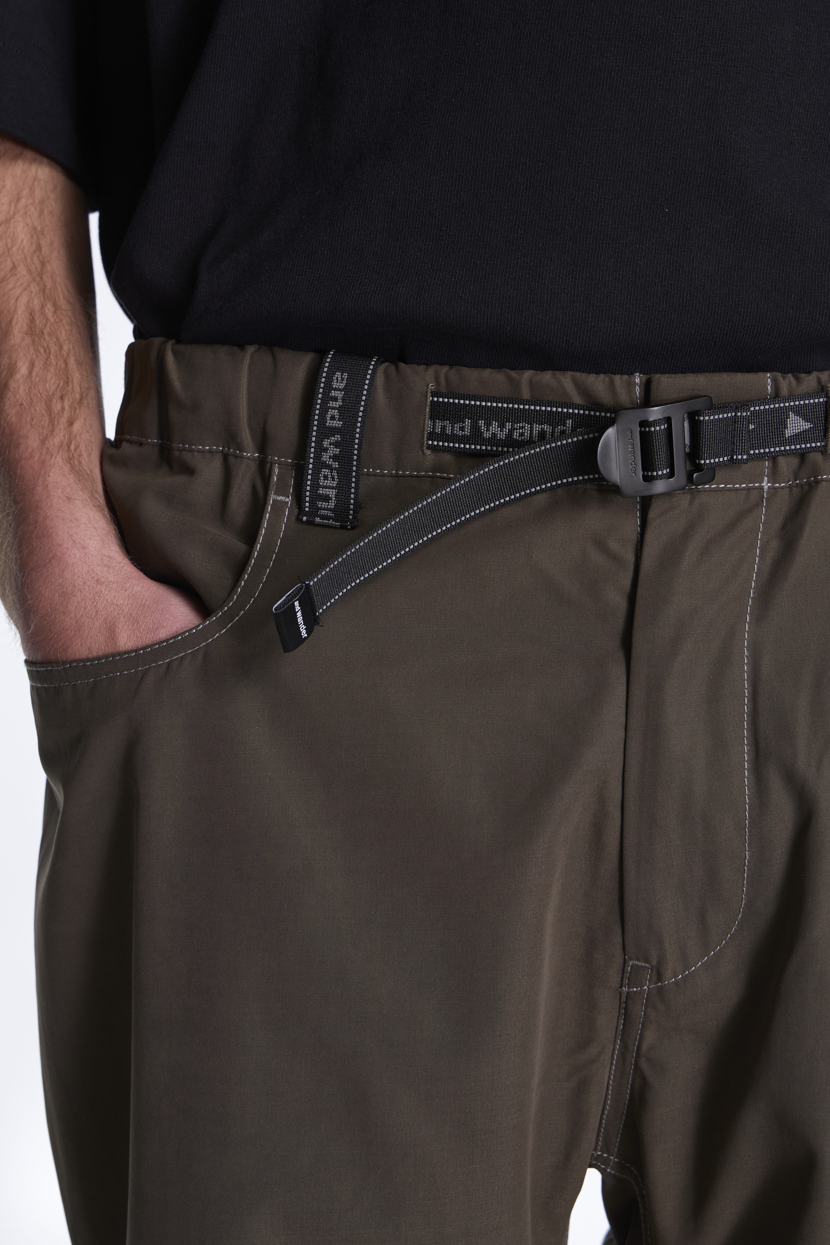 High Count Cloth Wide Pants L.Khaki