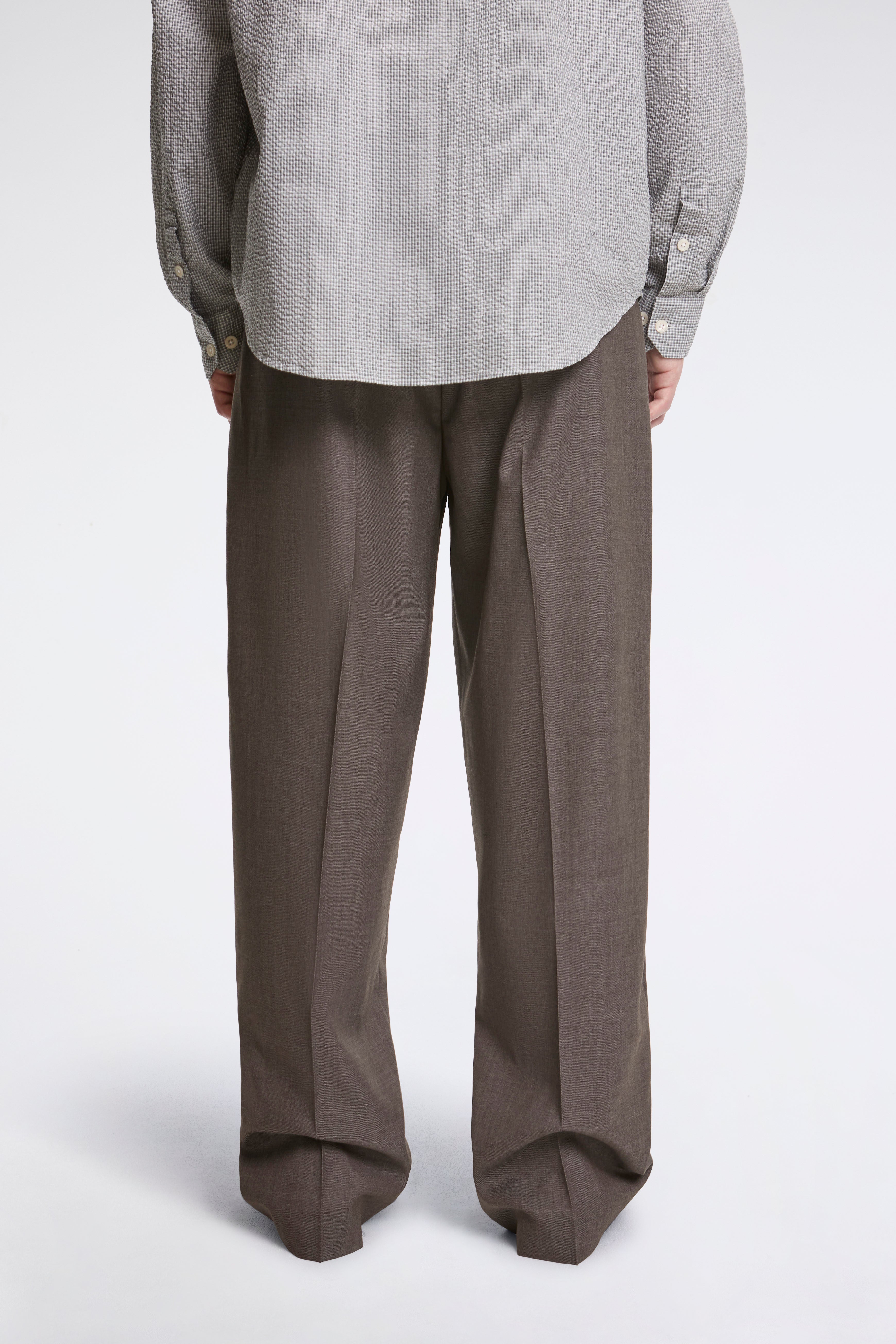 Classic Trousers Light Taupe Wool