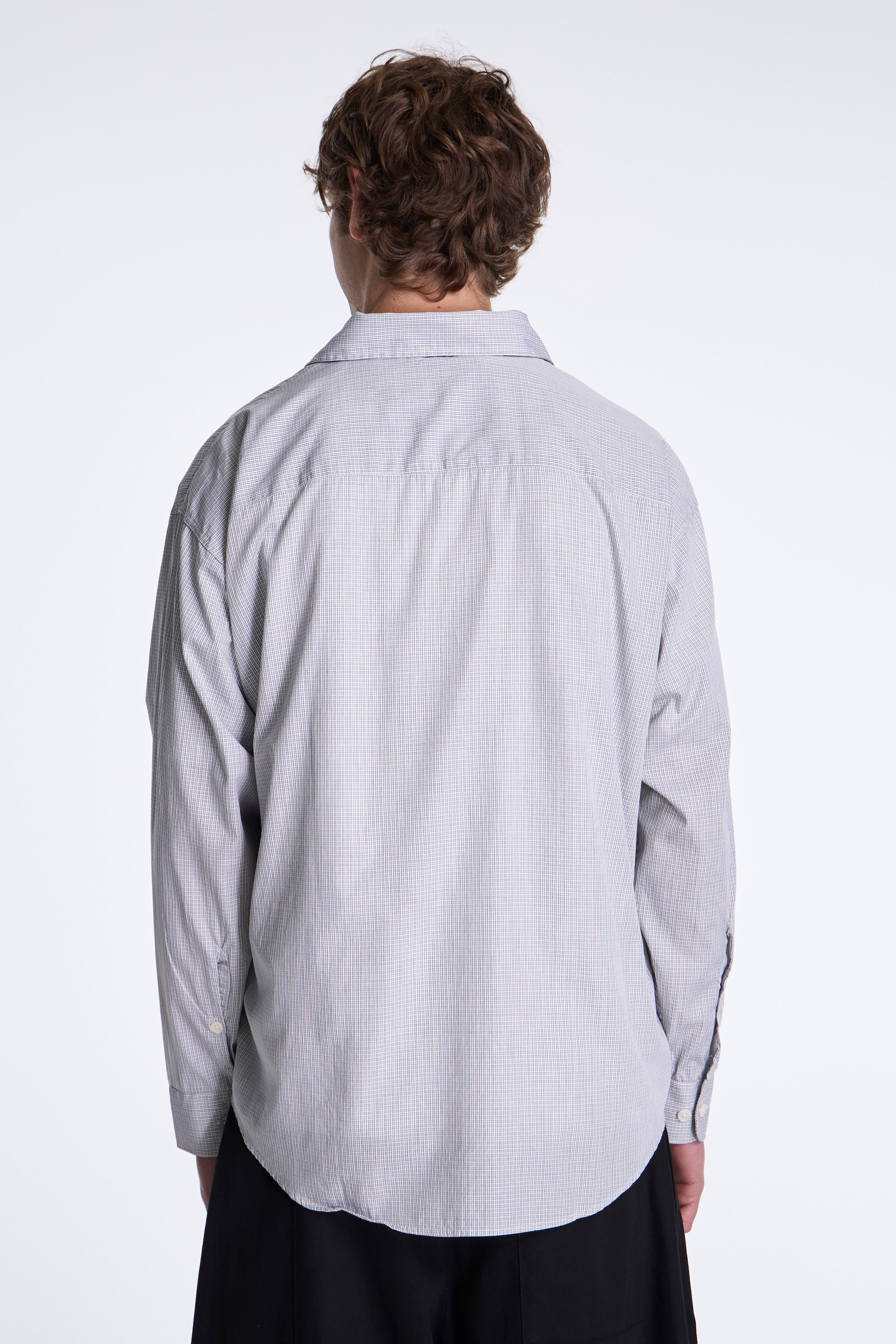 Exact Shirt Grey Micro Check