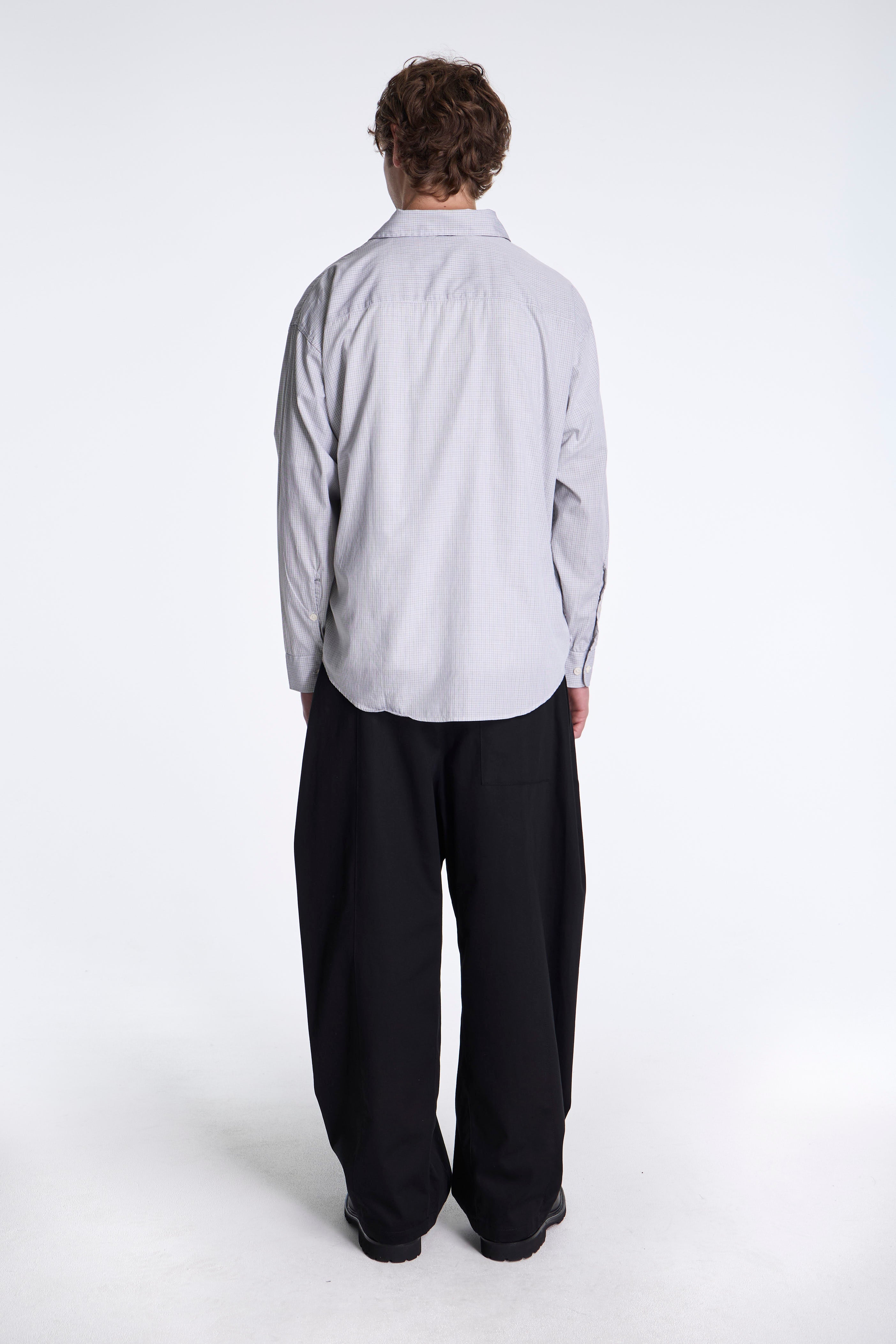 Exact Shirt Grey Micro Check