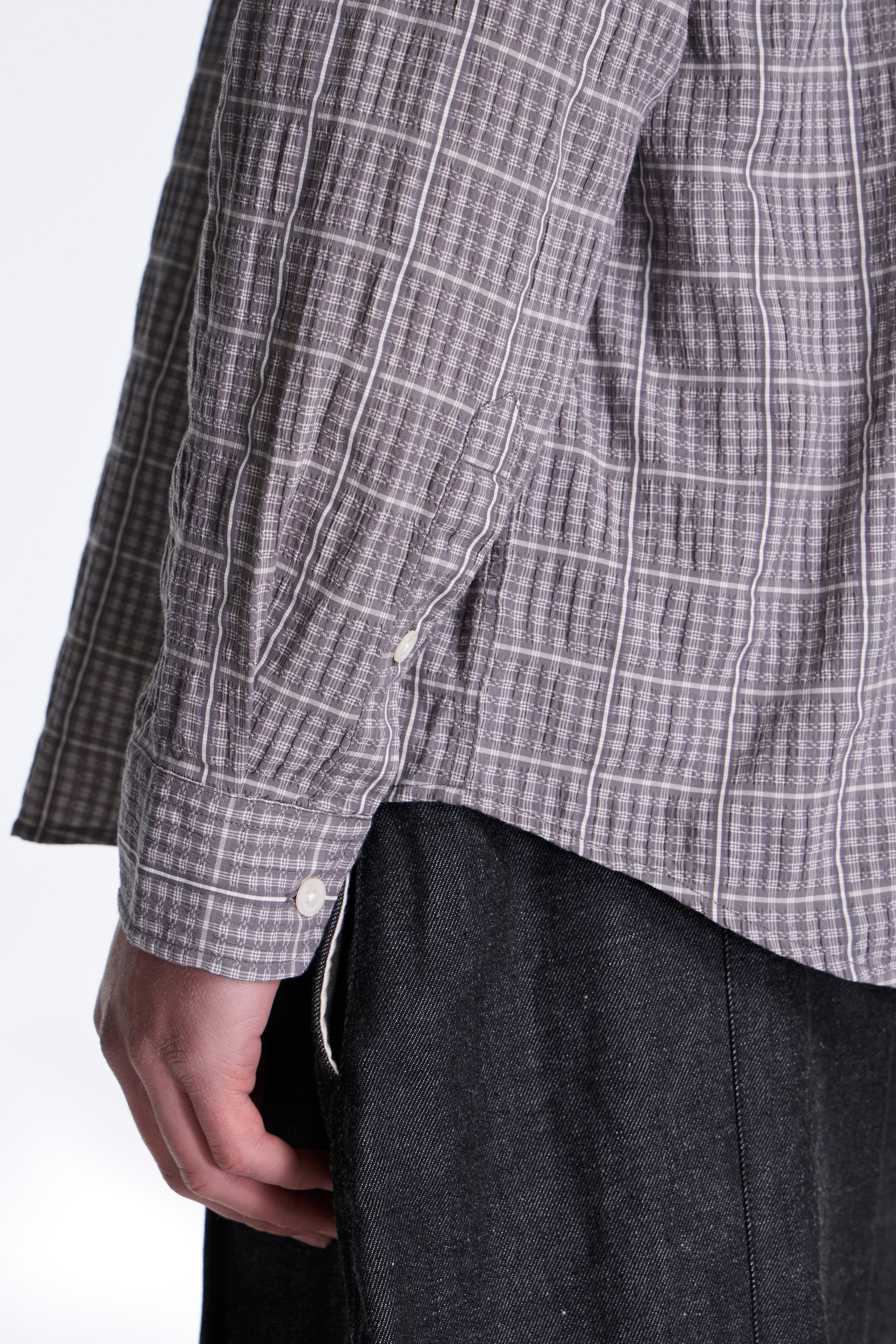 Executive Shirt Grey Textured Check