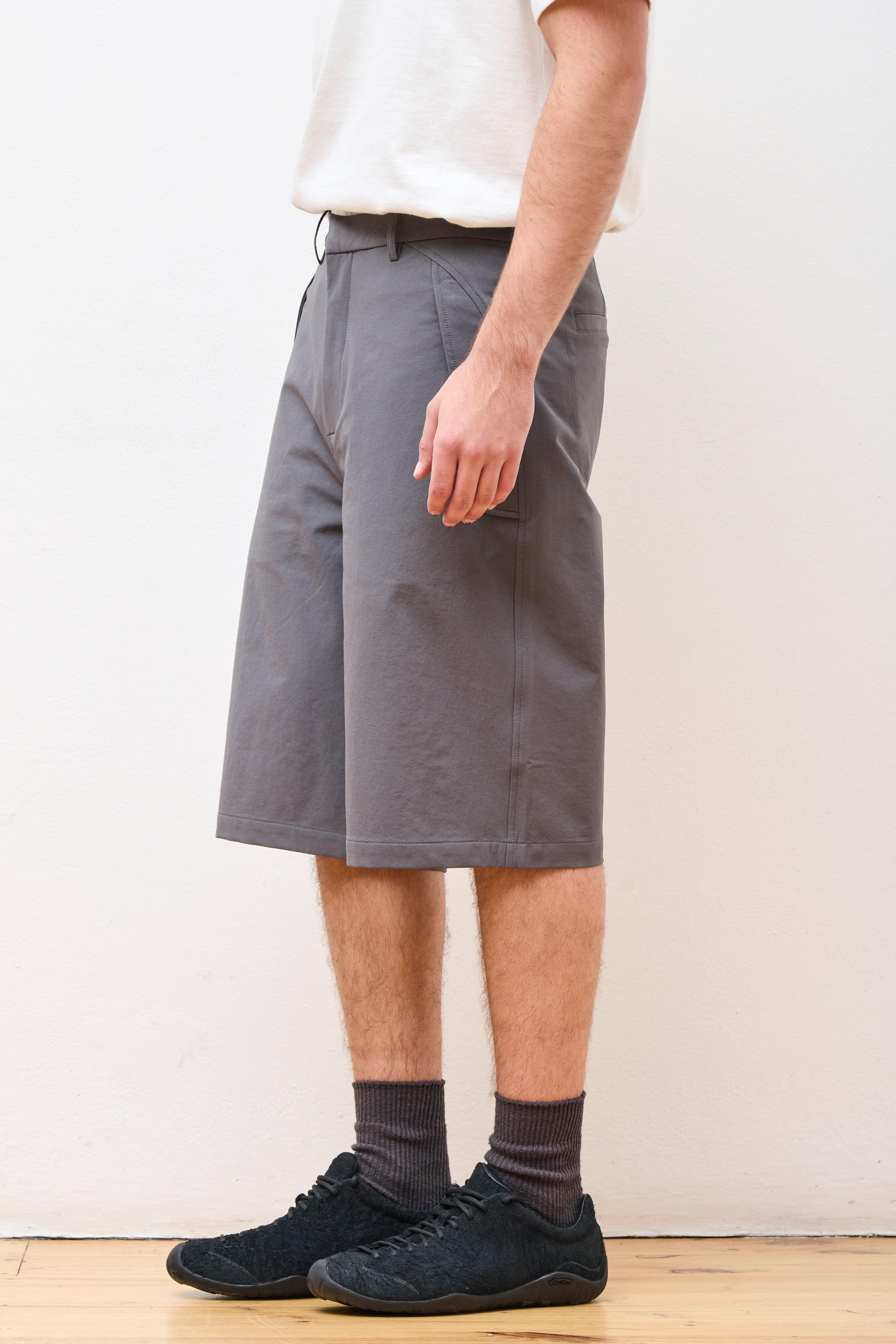 Lt Soft Shell Shorts Dk Grey