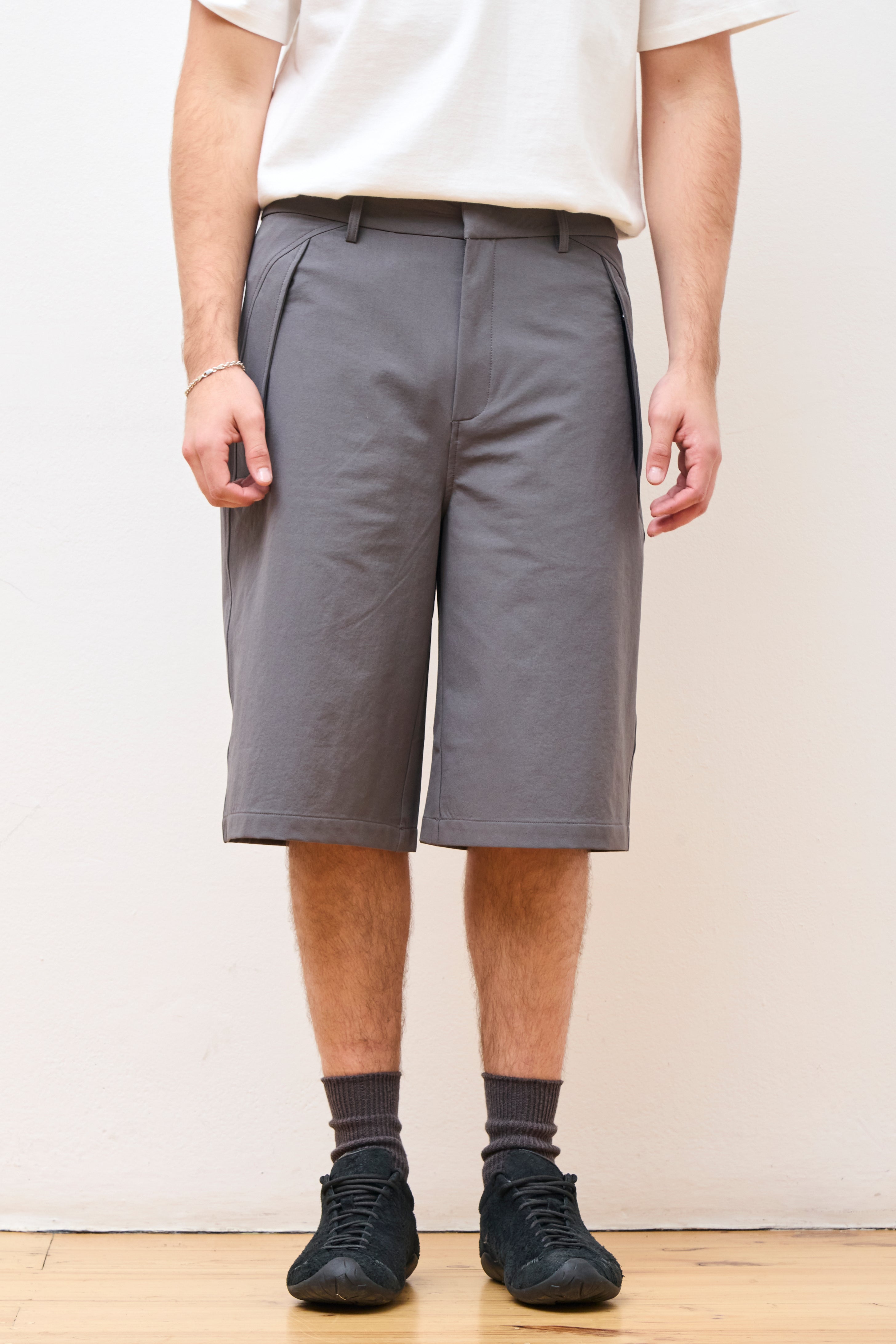 Lt Soft Shell Shorts Dk Grey