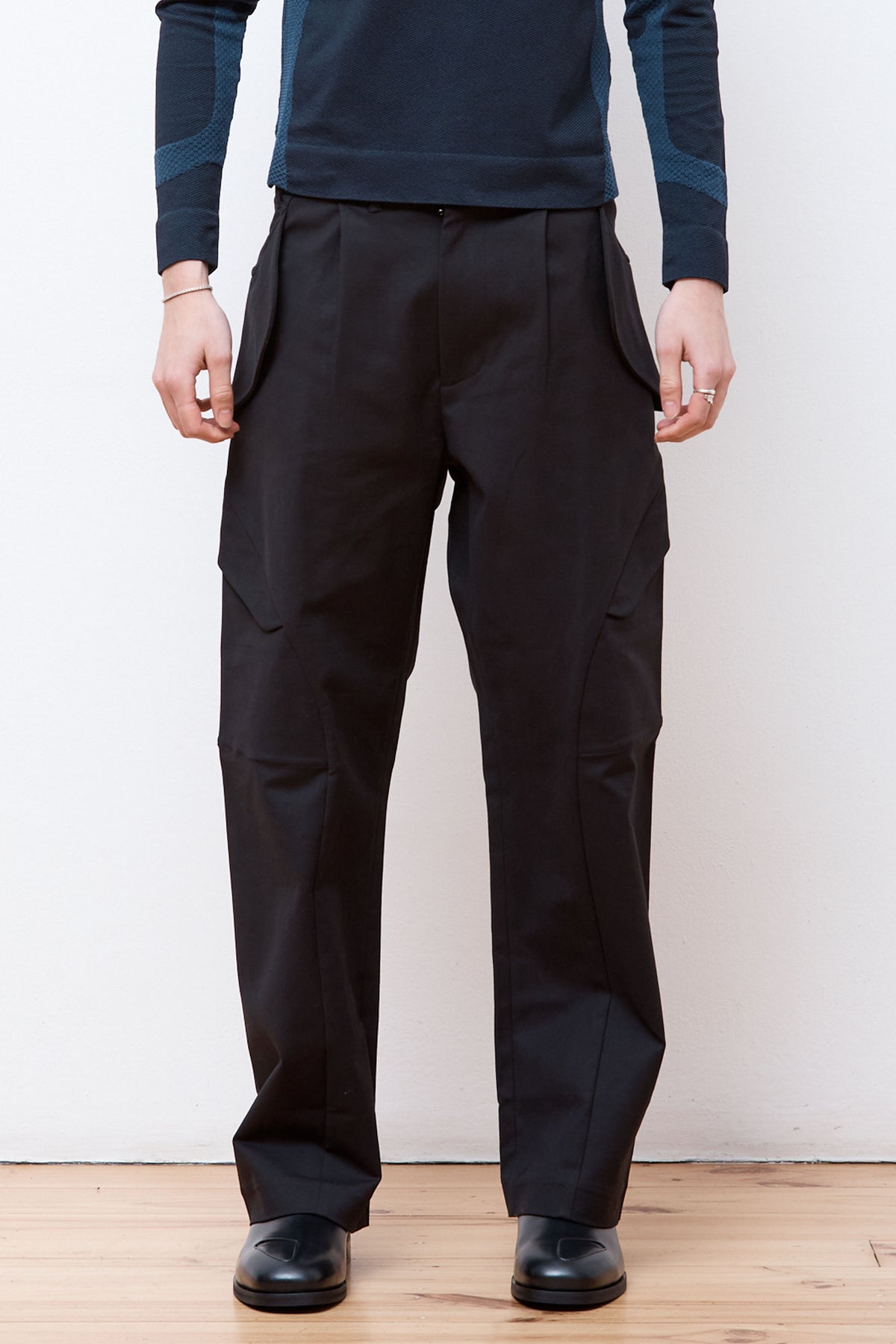 _J.L-A.L_ Brace Trousers Shungite Black