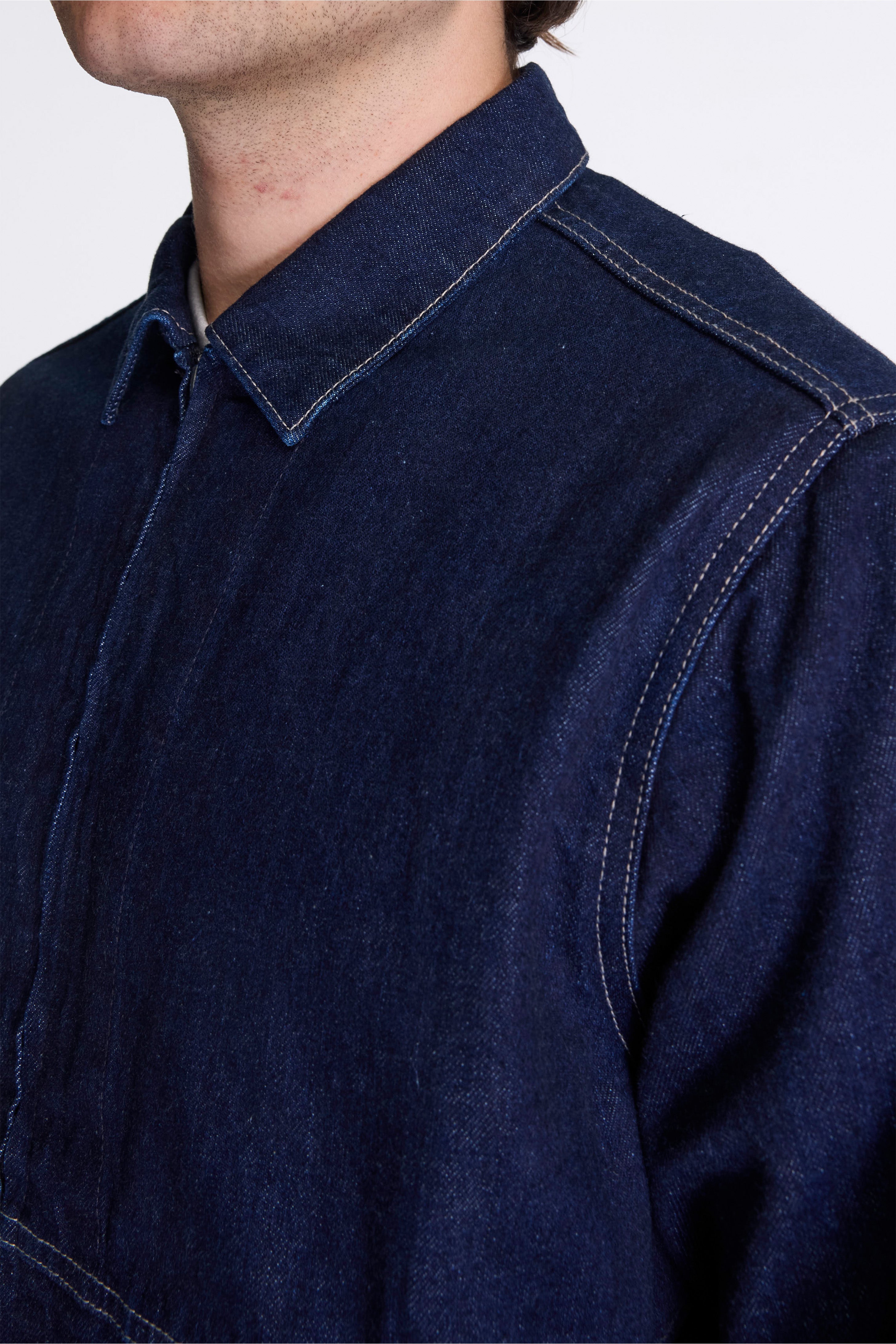 Japanese Slub Denim Jacket Indigo