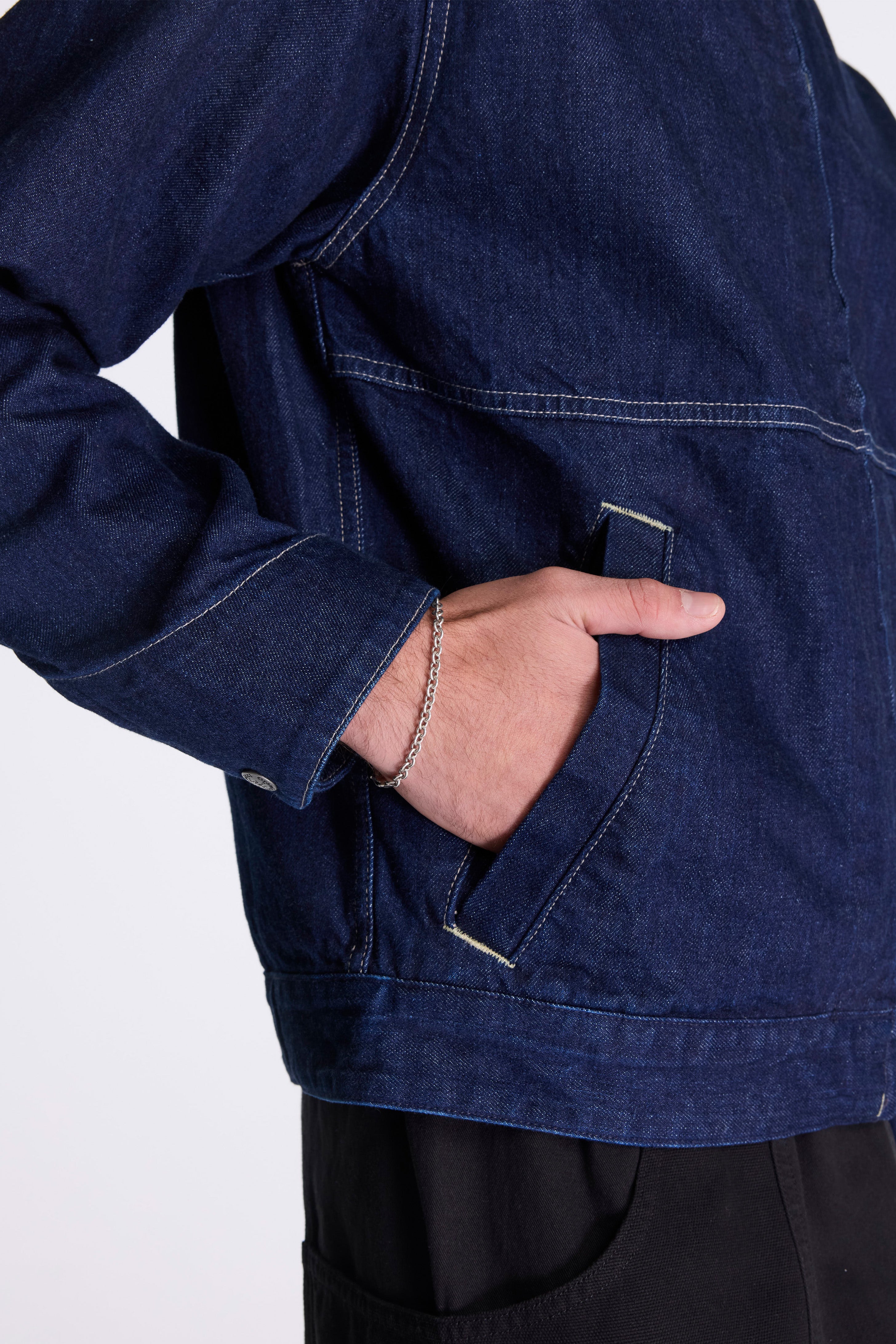 Japanese Slub Denim Jacket Indigo