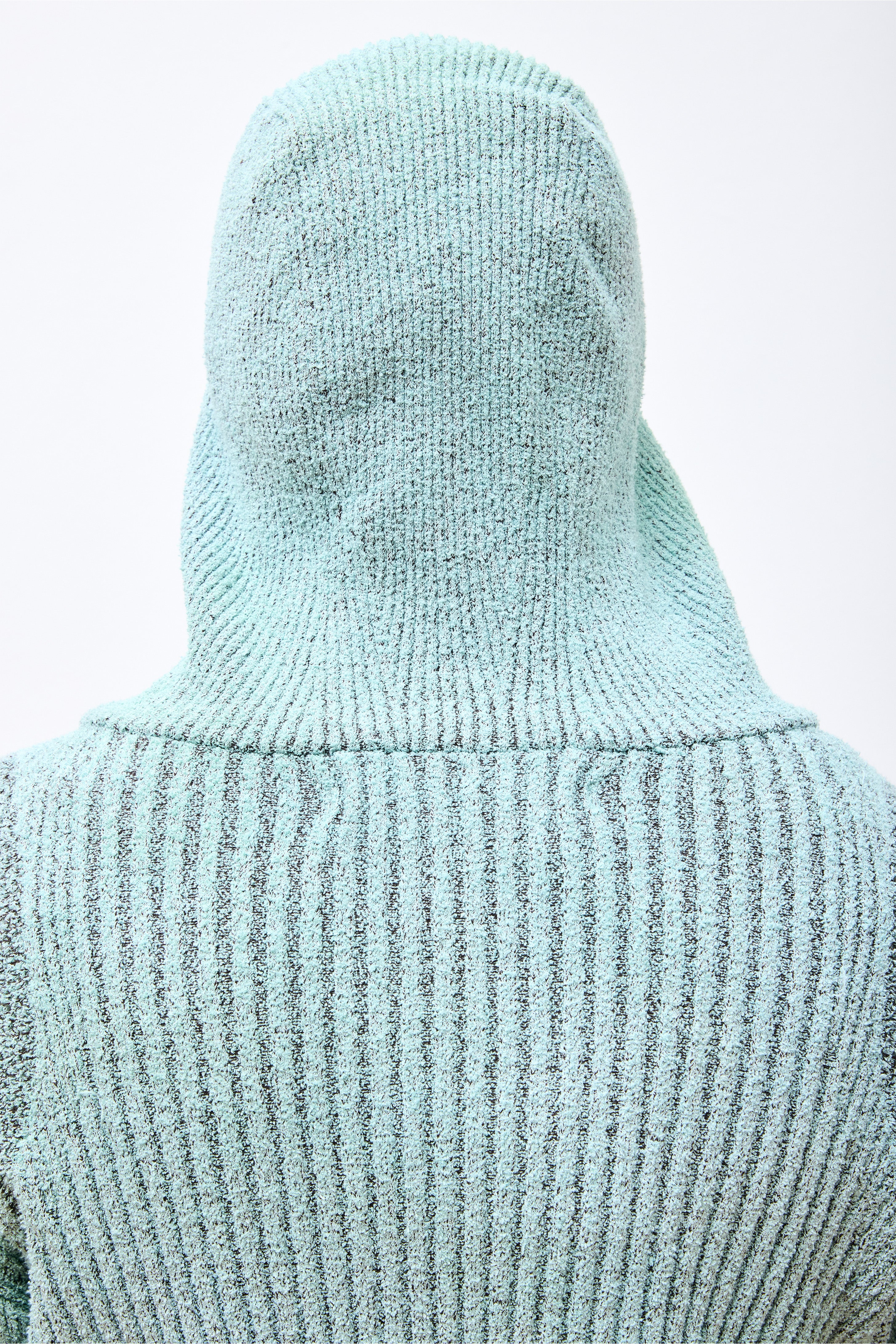 Knit Zip Hoodie Boulce Blend Light Green/Brown