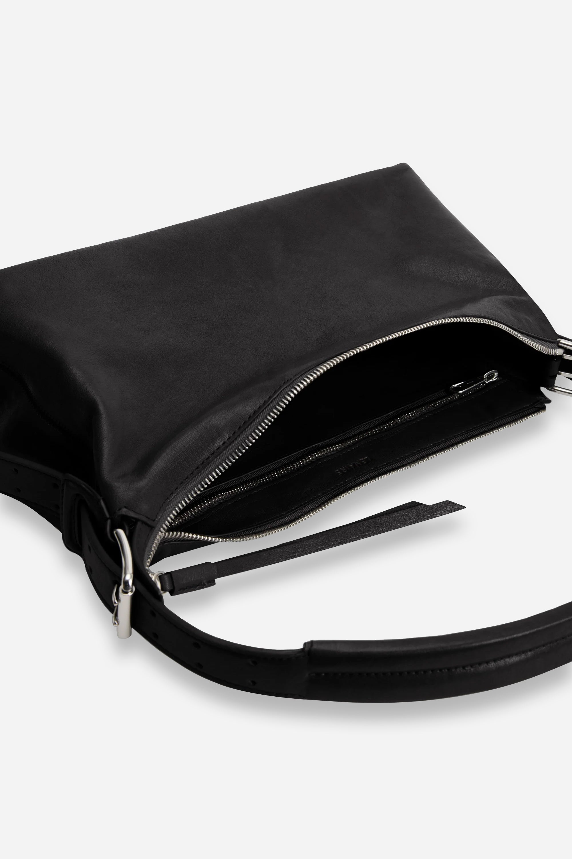 Belted Baguette Bag Dark Chocolate