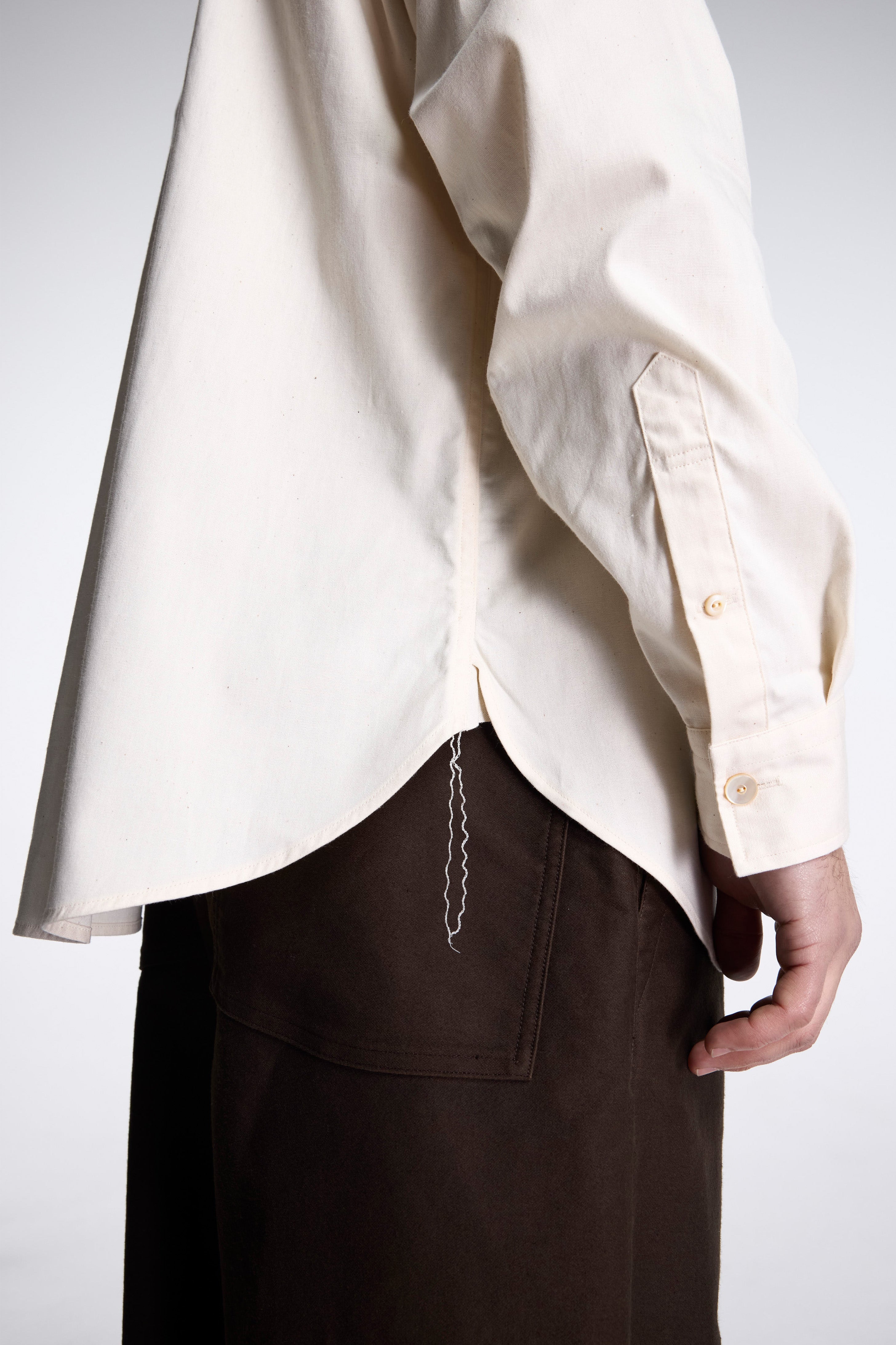 LOT.106 Narrow Collar Shirt Ivory