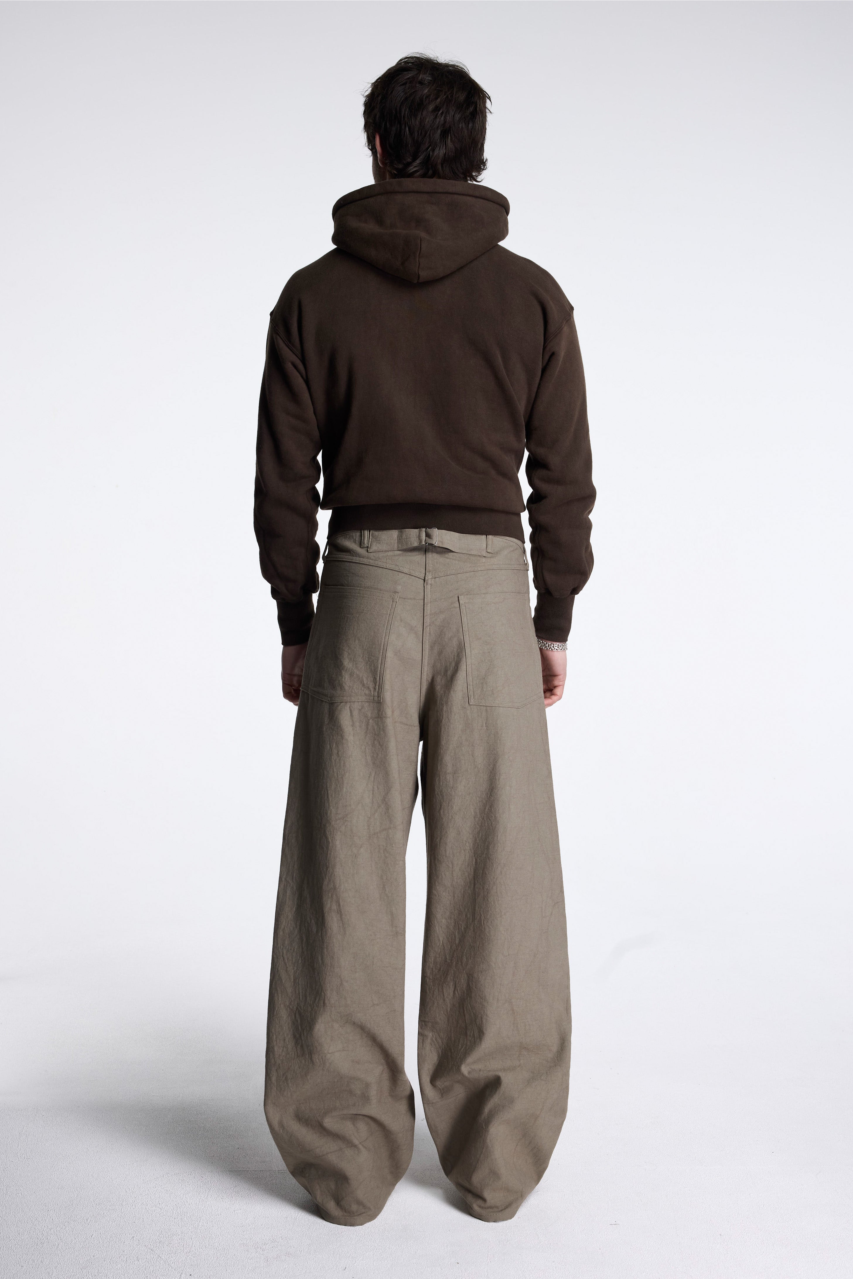 LOT.209 Buckle-Backed Trousers Beige