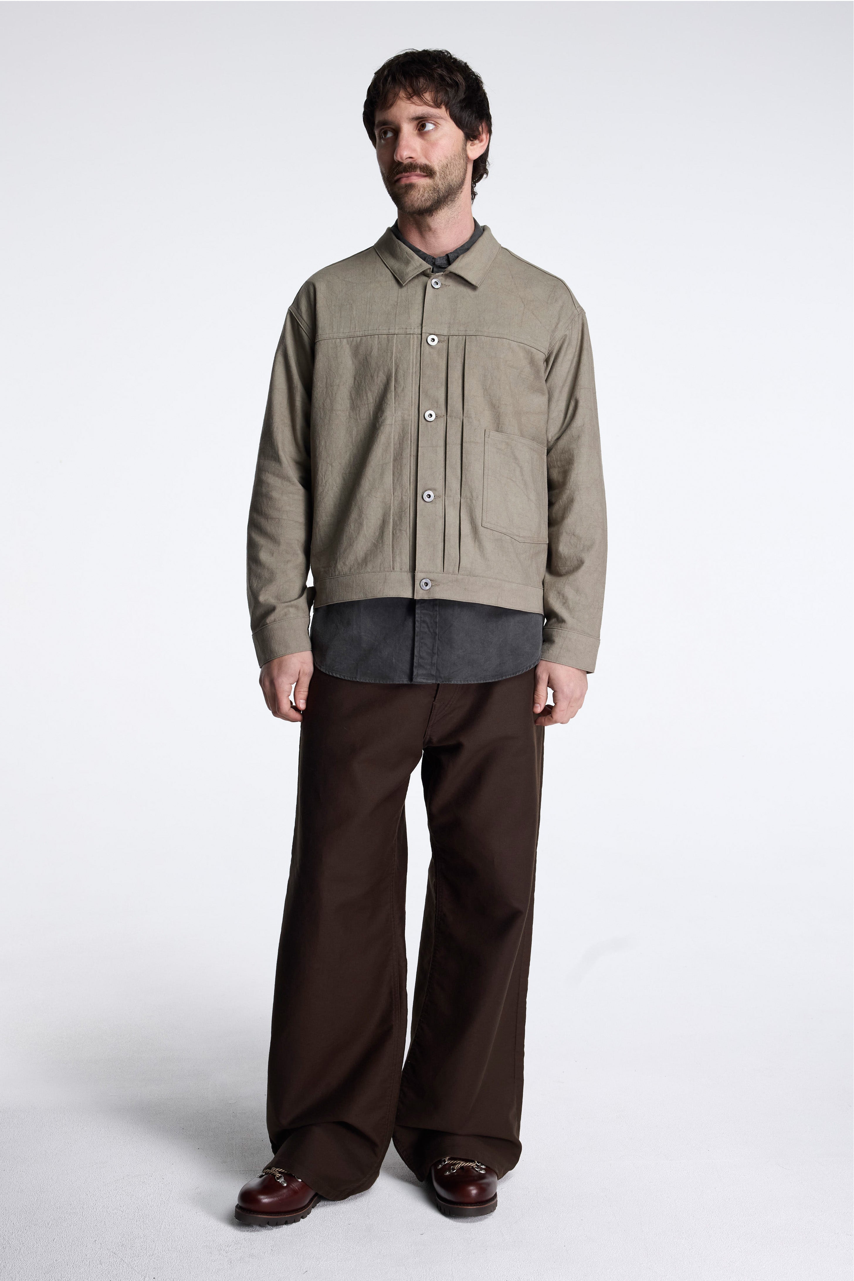LOT.309 Buckle-Backed Jacket Beige