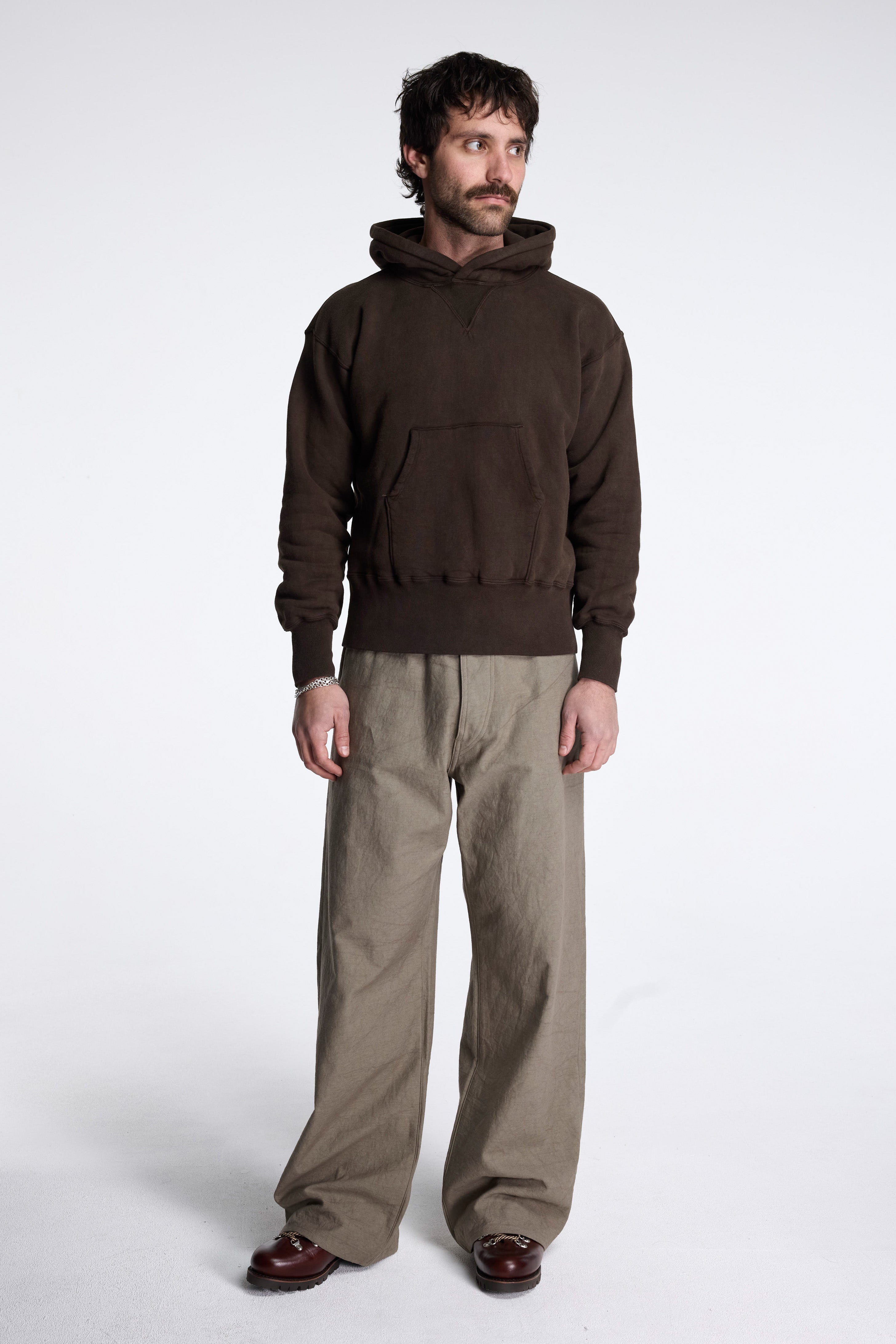 LOT.209 Buckle-Backed Trousers Beige