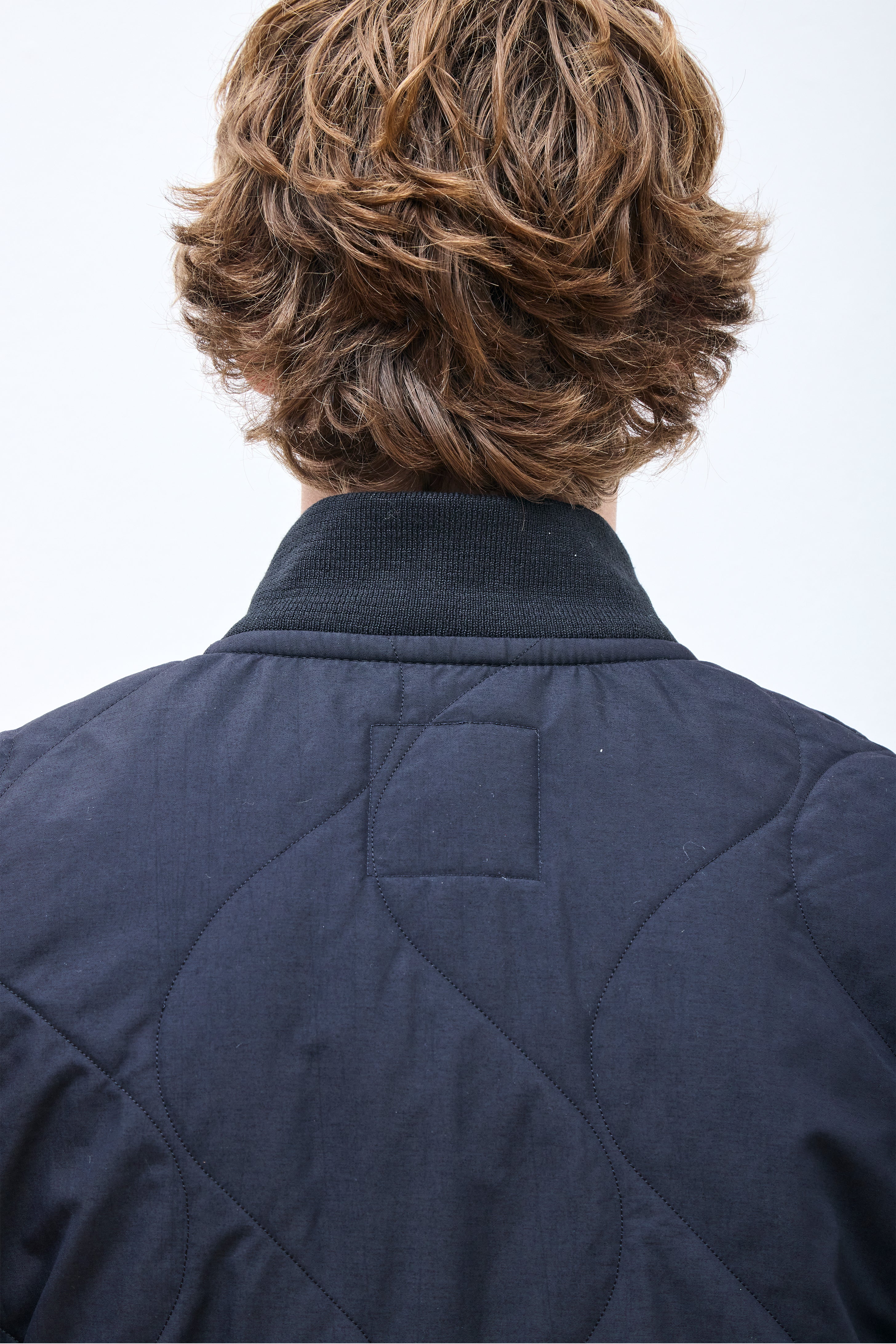 Stud Front Bomber Gilet Black