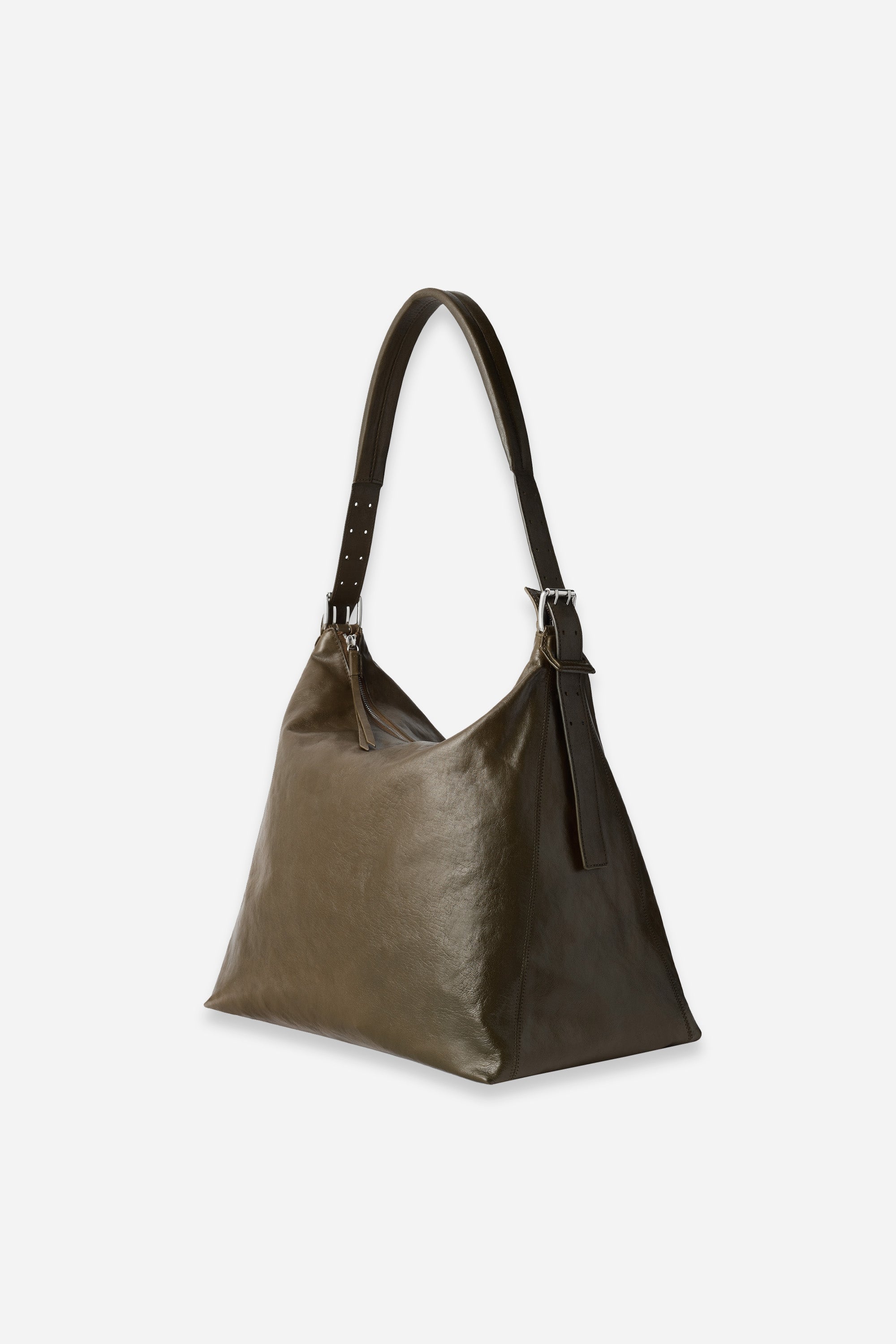 Belted Hobo Bag Dark Bronze