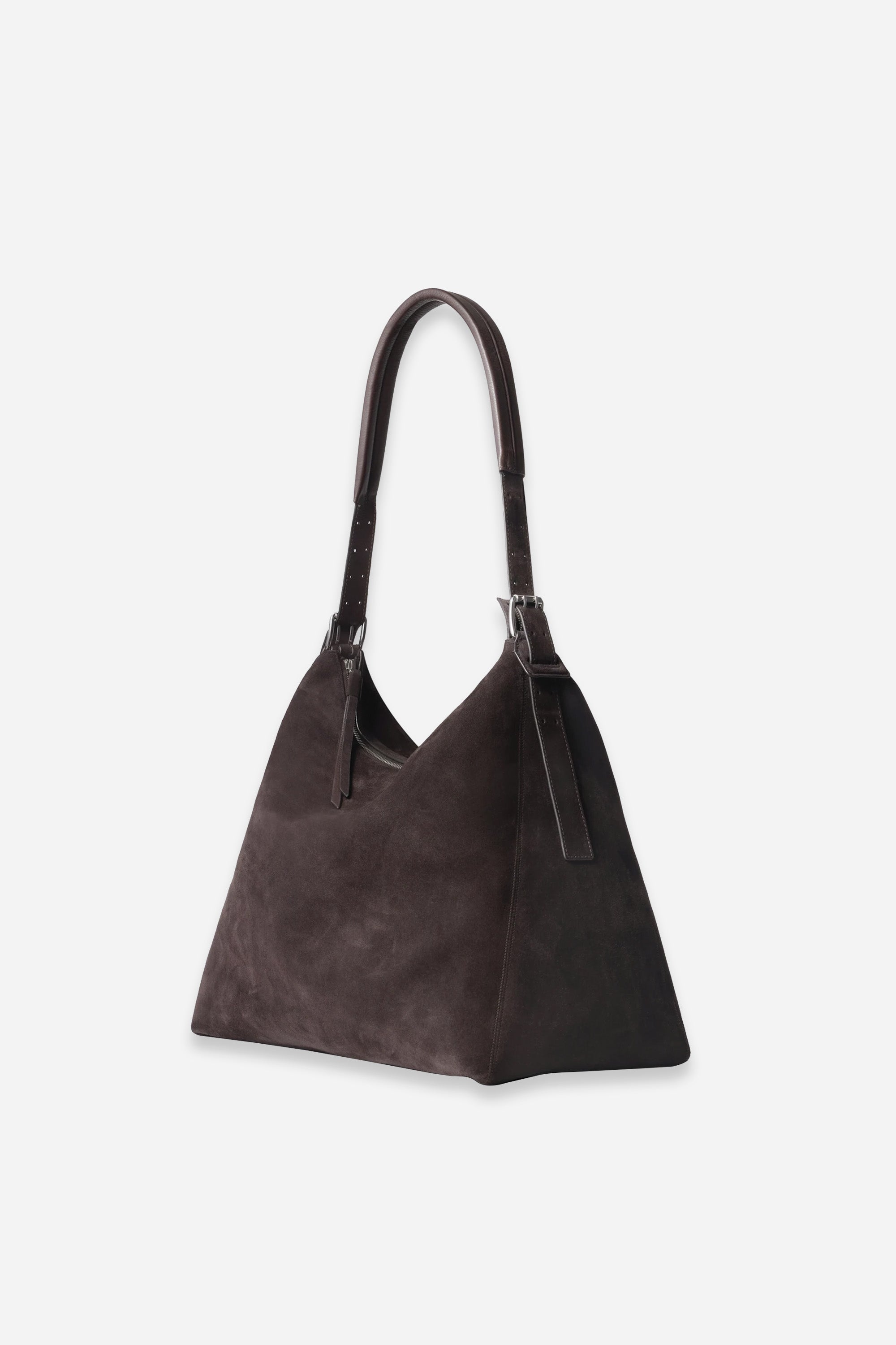 Belted Hobo Bag Ebony Brown