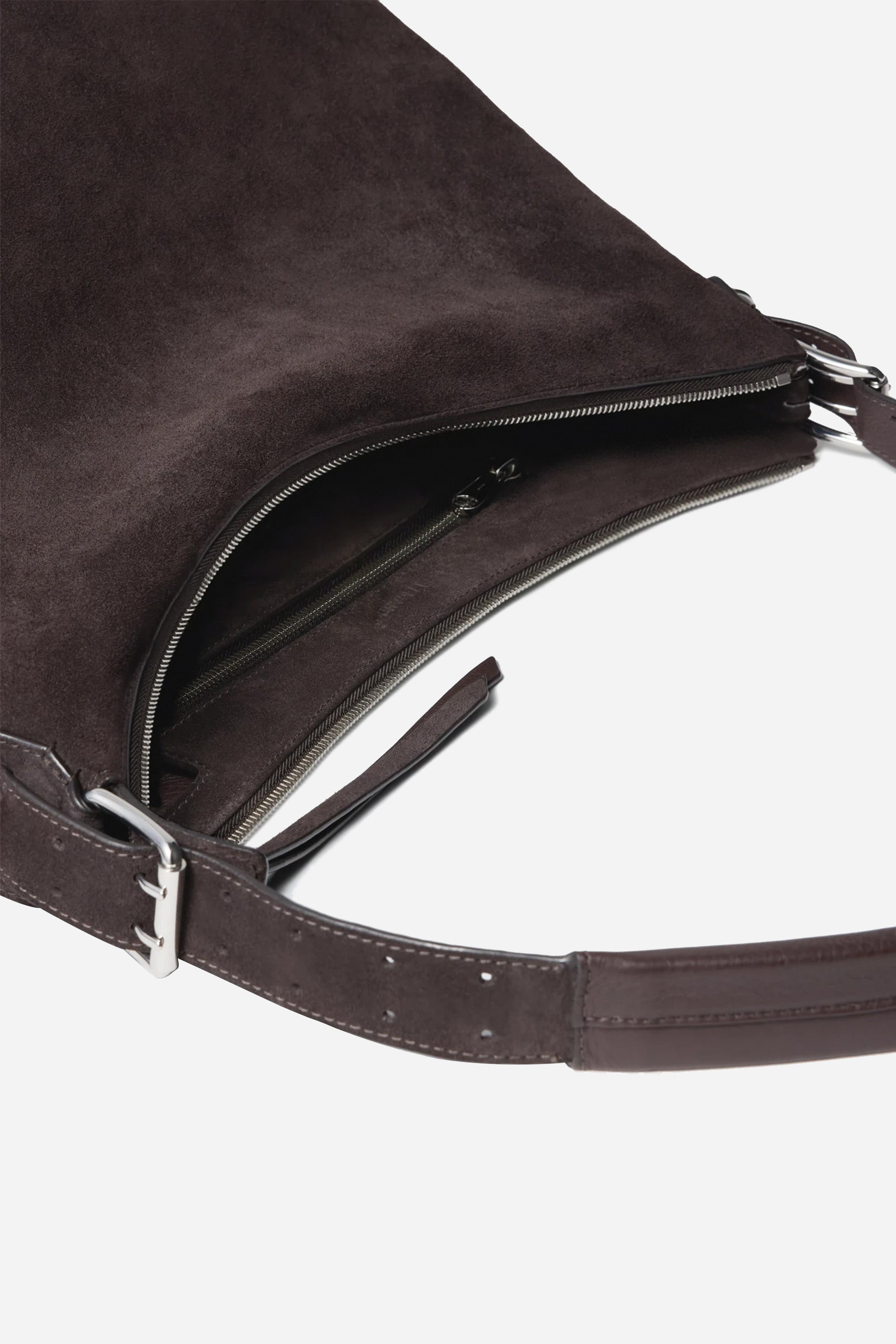 Belted Hobo Bag Ebony Brown