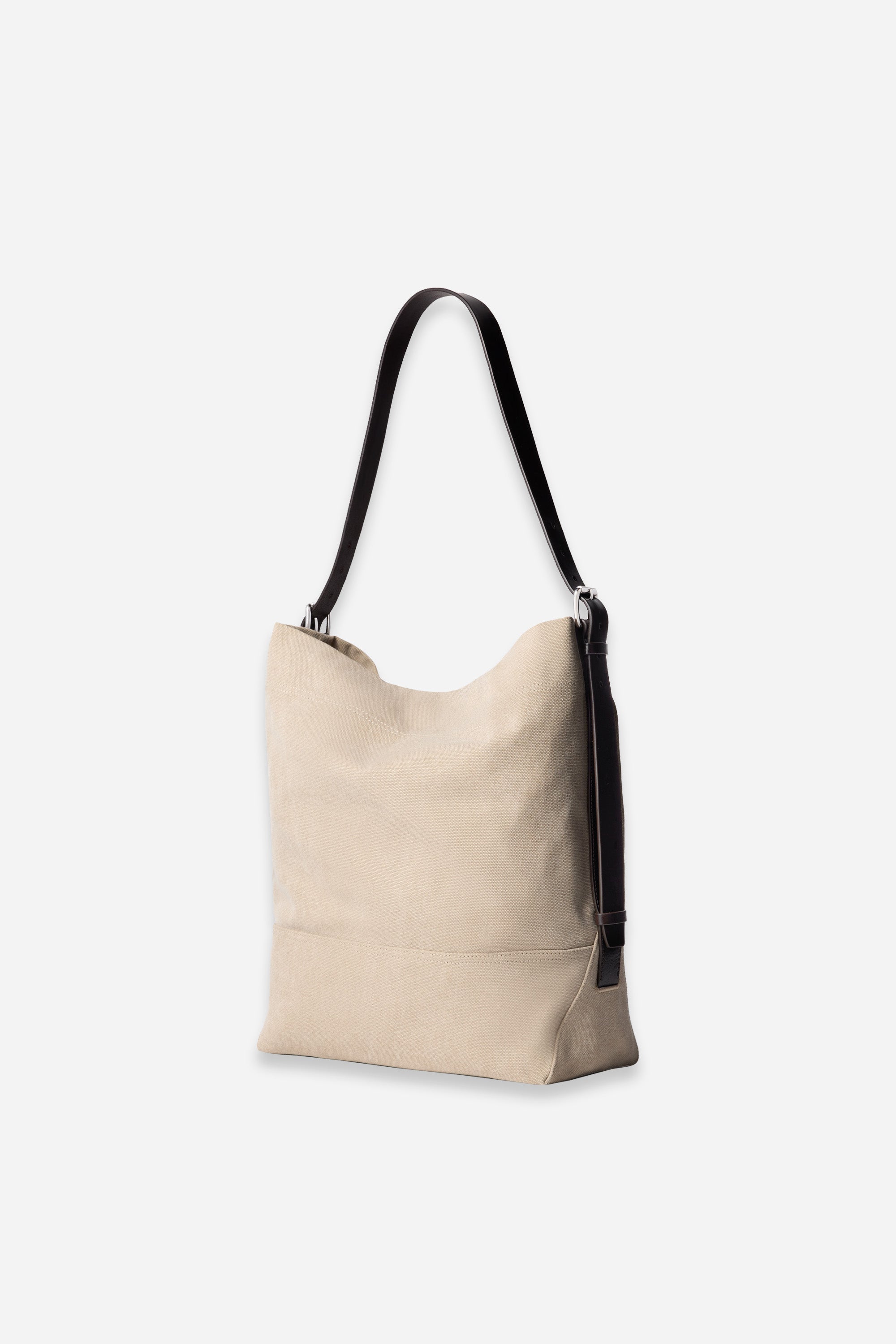 Belted Tote Bag Dark Linen