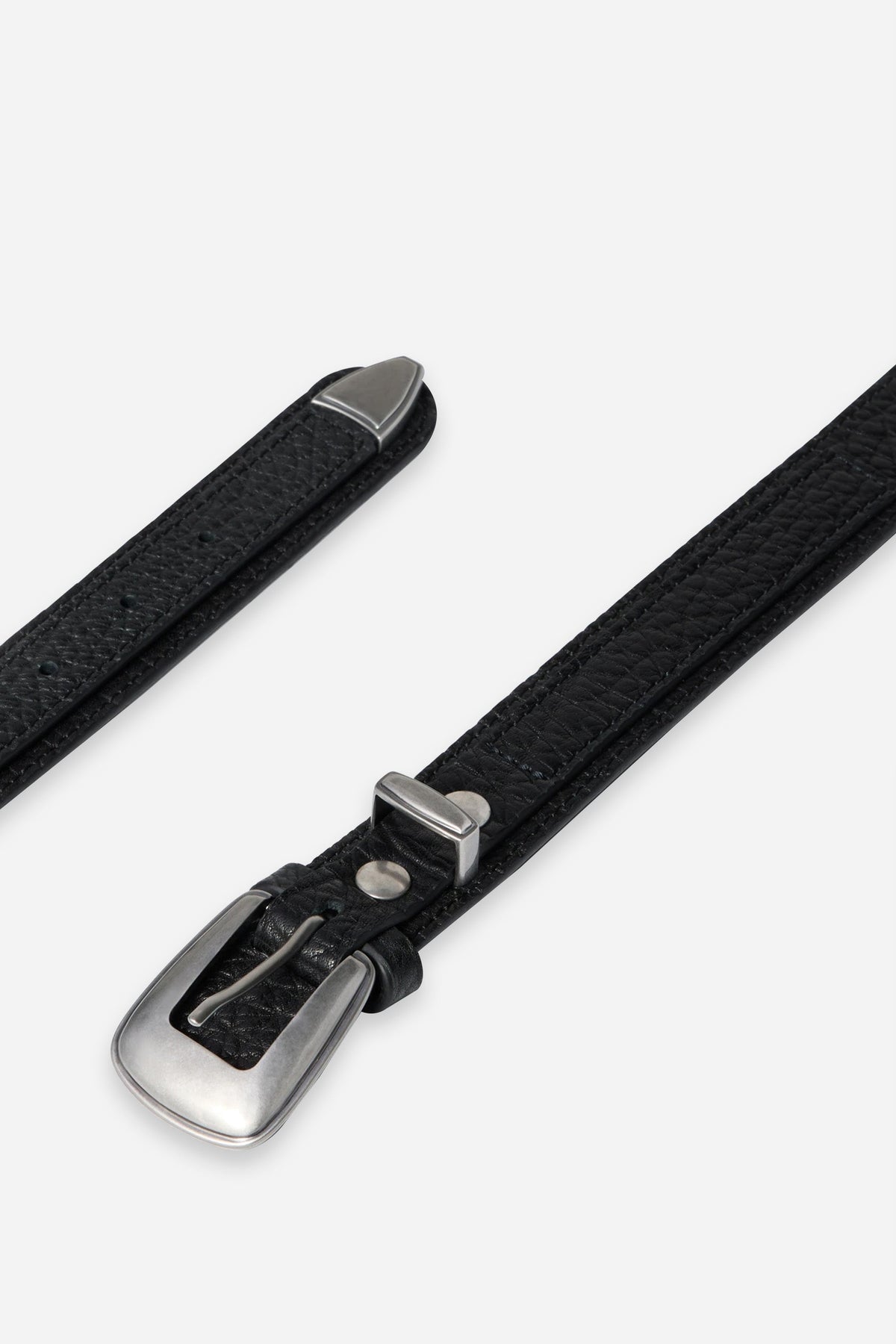 Minimal Western Belt Black