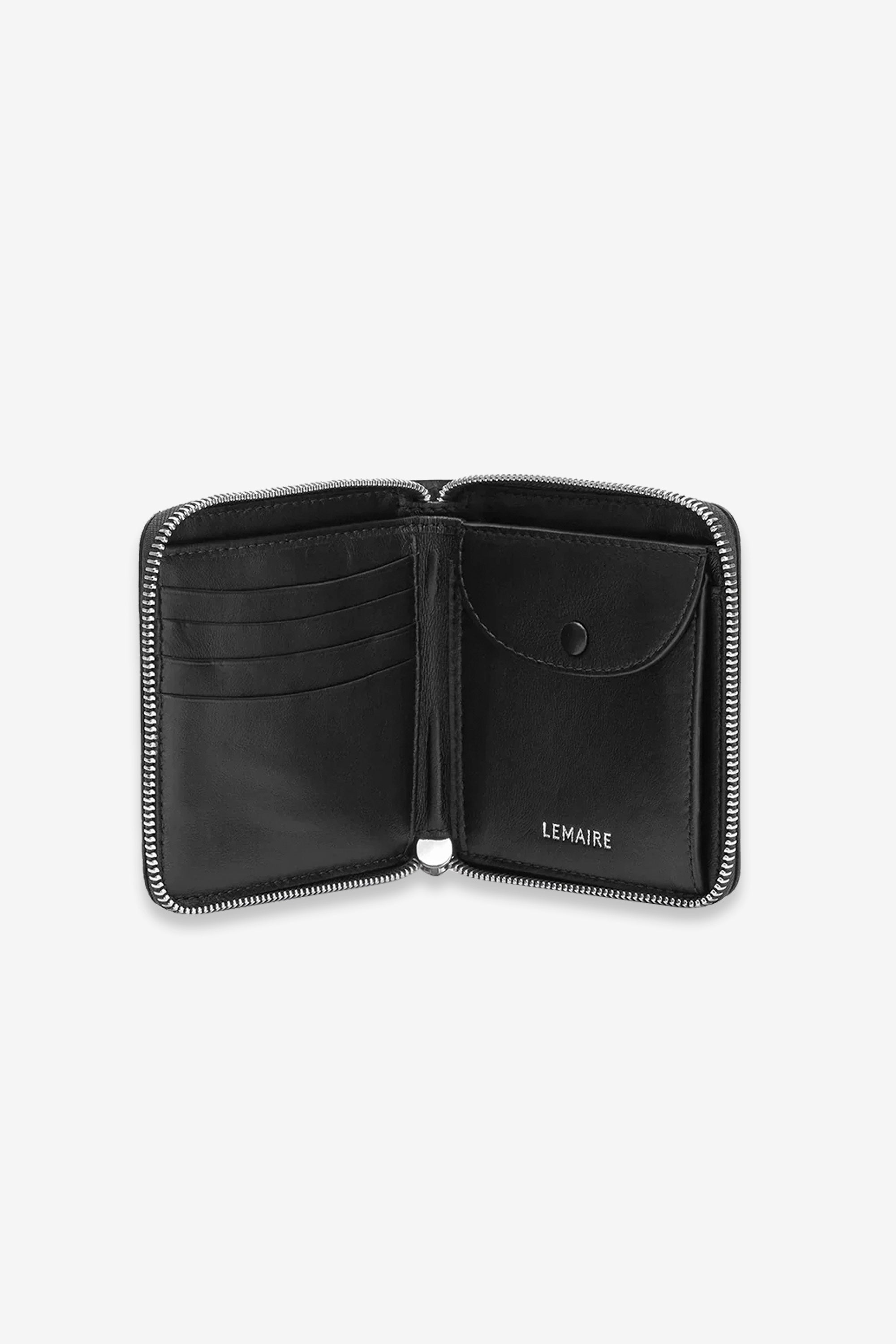 Patina Zip Compact Bi Fold Black
