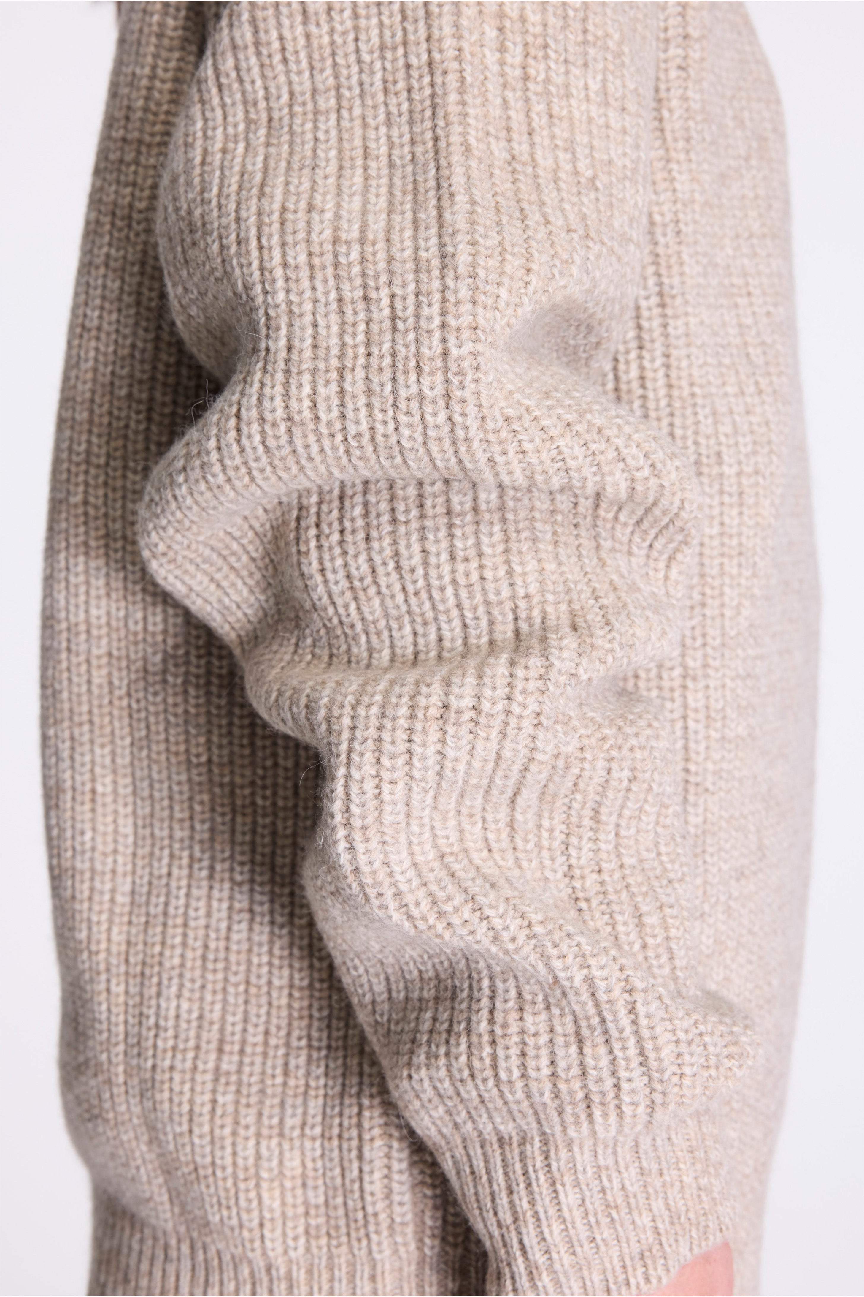 High Neck Sweater Beige/Oat
