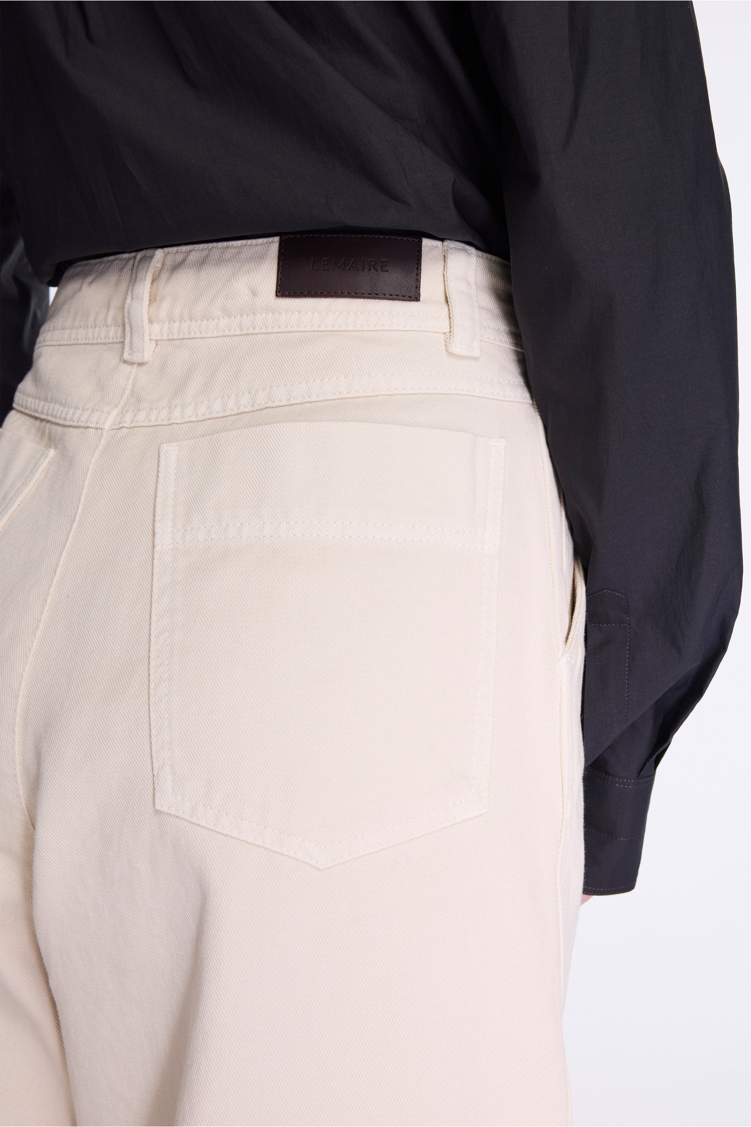 Large Pants Denim Snow Clay