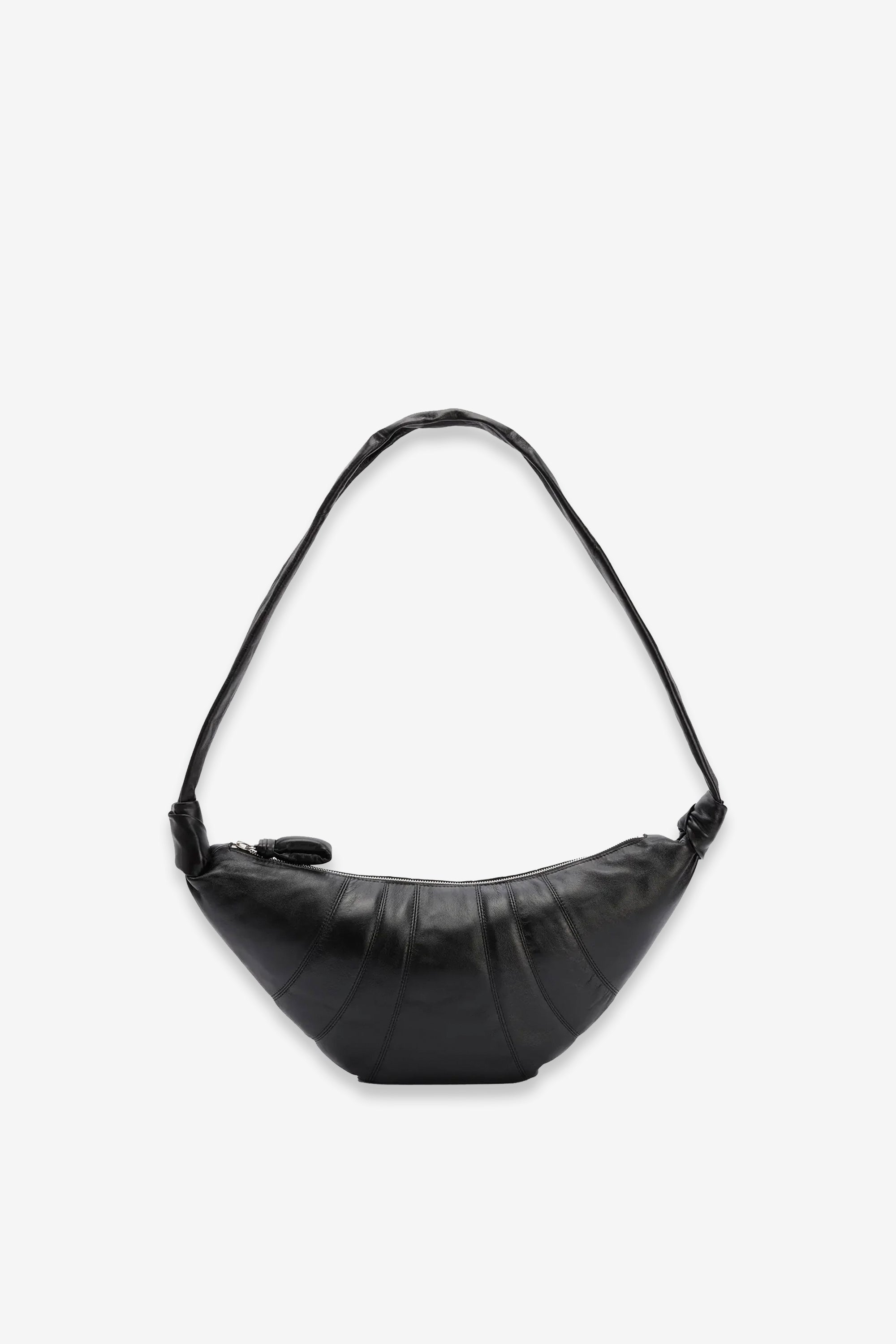 Medium Croissant Bag Soft Nappa Leather Black