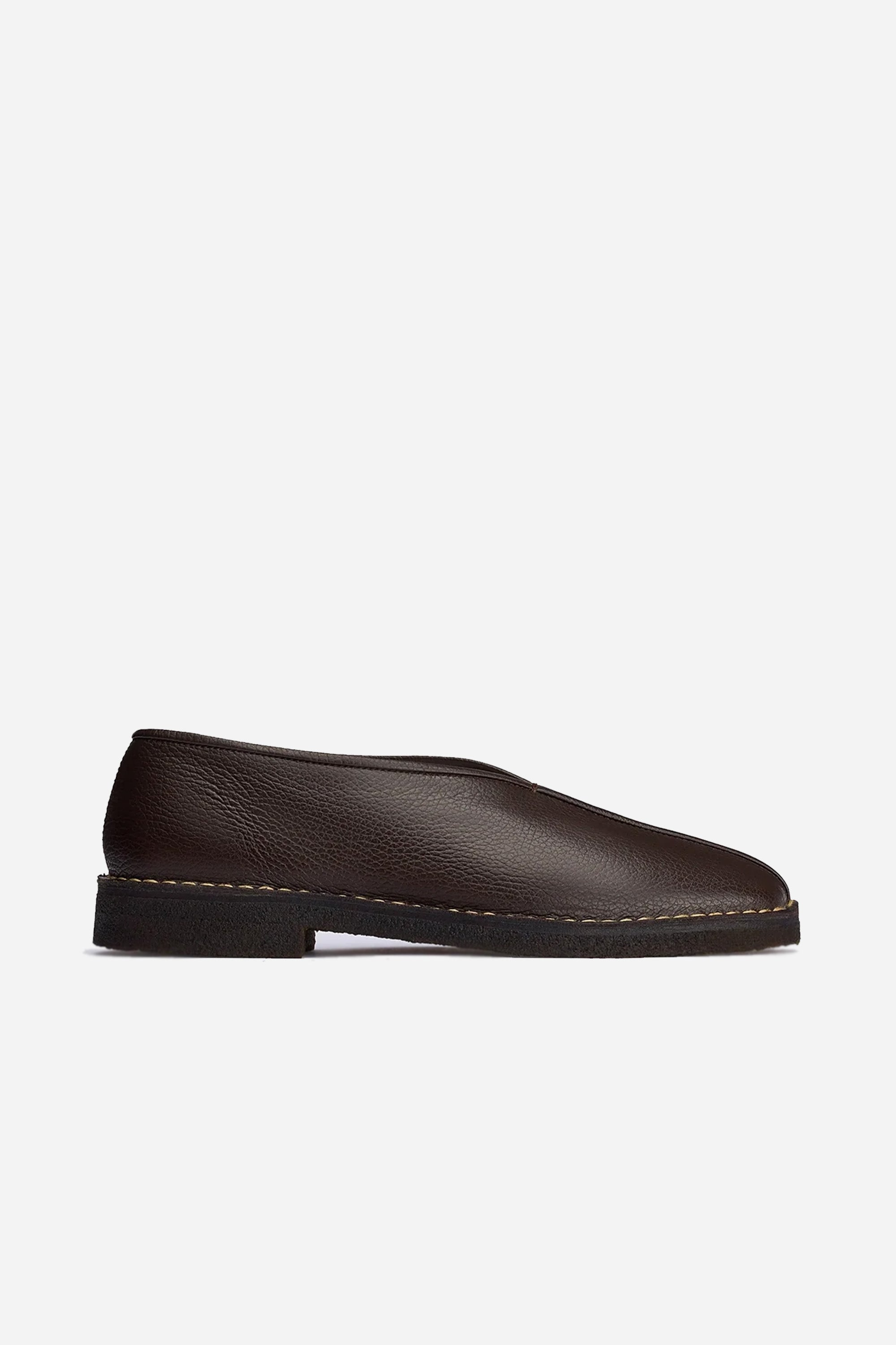 Piped Crepe Slippers Womens Dark Brown